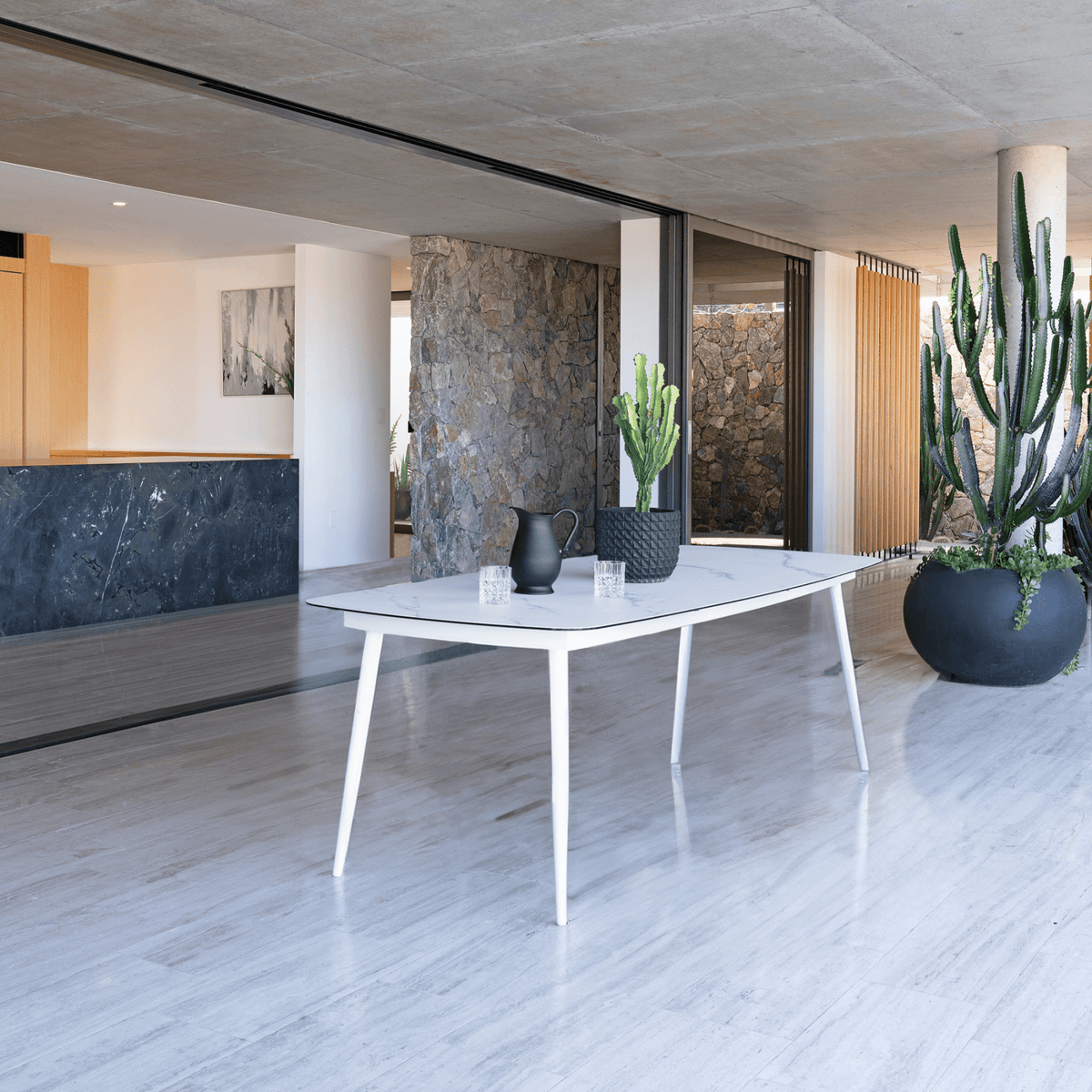 Freedom & Mila 243x100cm 7pce Dining Setting - Lume Outdoor Living