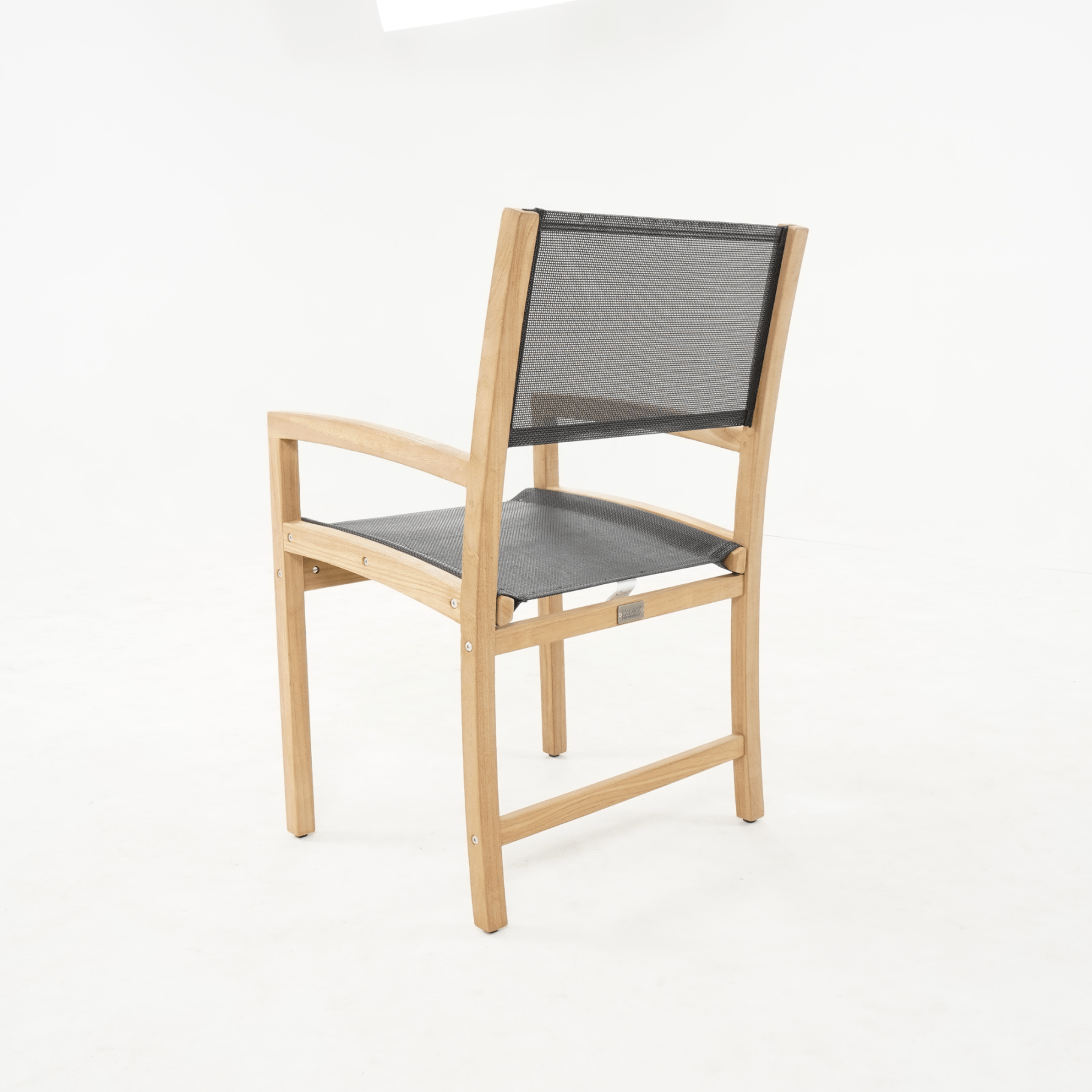 Havana dining chair - teak outdoor dining chair with black slings - 2 ONLY - Lume Outdoor Living
