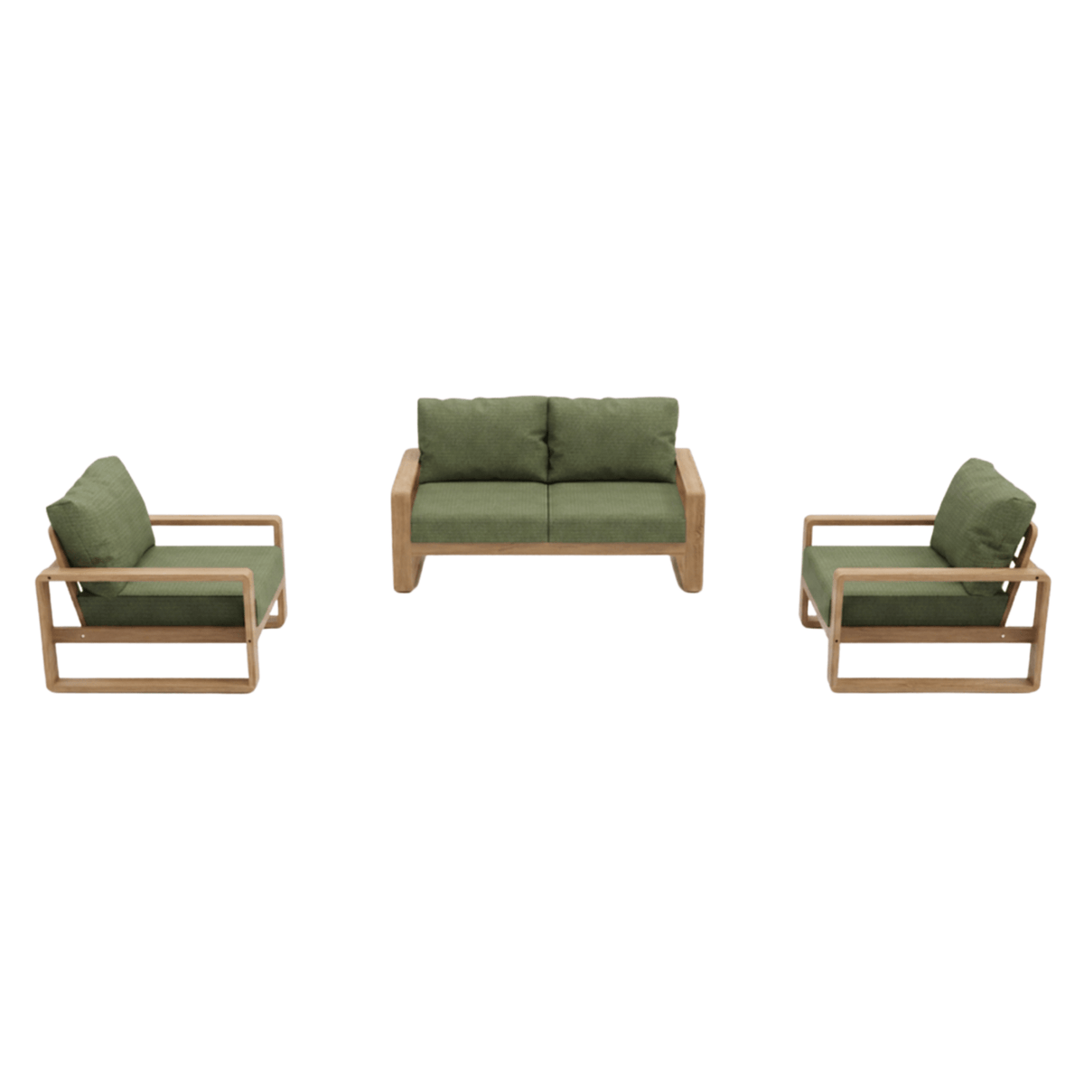 Honolulu 3pce Lounge Setting with 2-Seater - Fontanelle 071 - Lume Outdoor Living