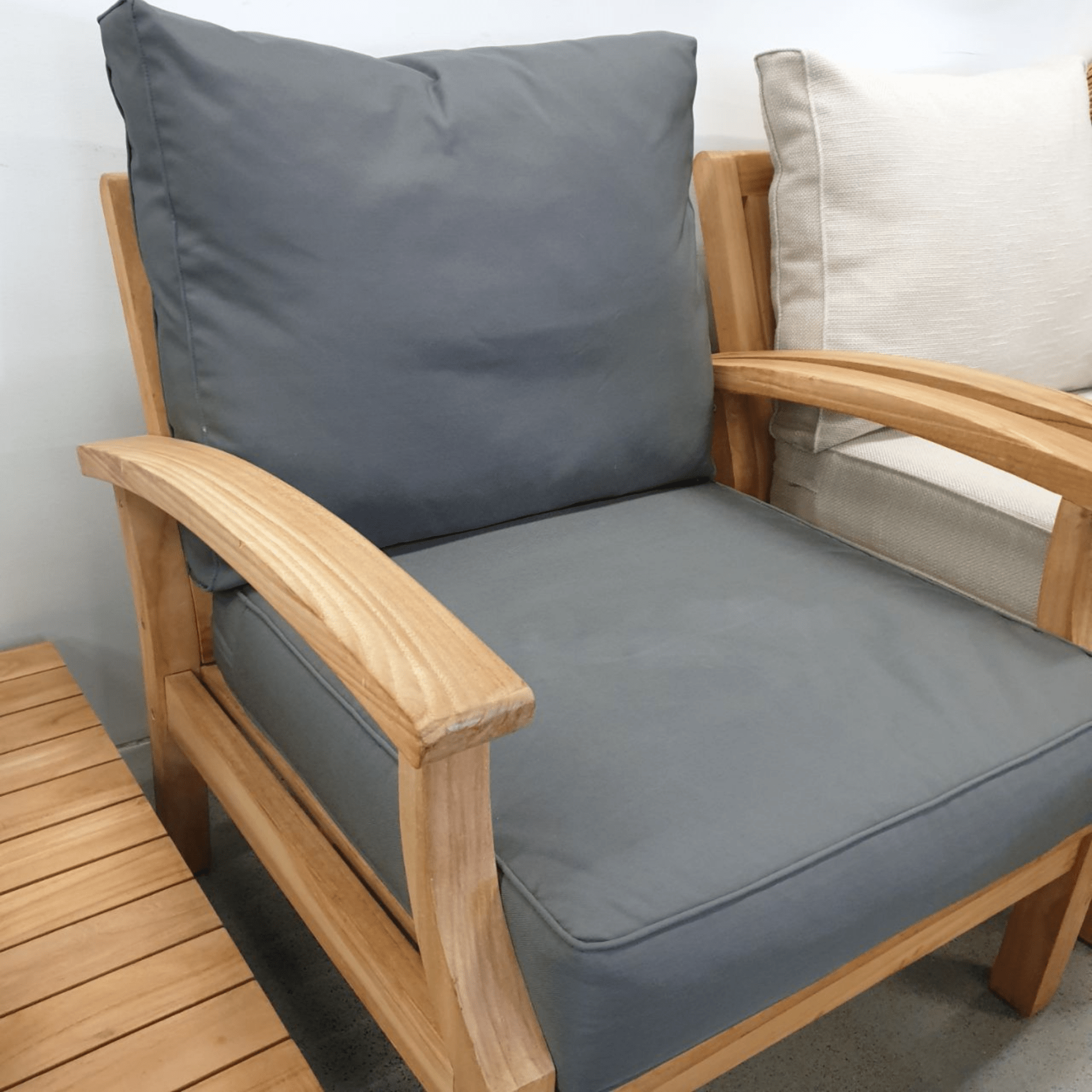 Lombok Teak Outdoor Lounge Armchair - Lume Outdoor Living