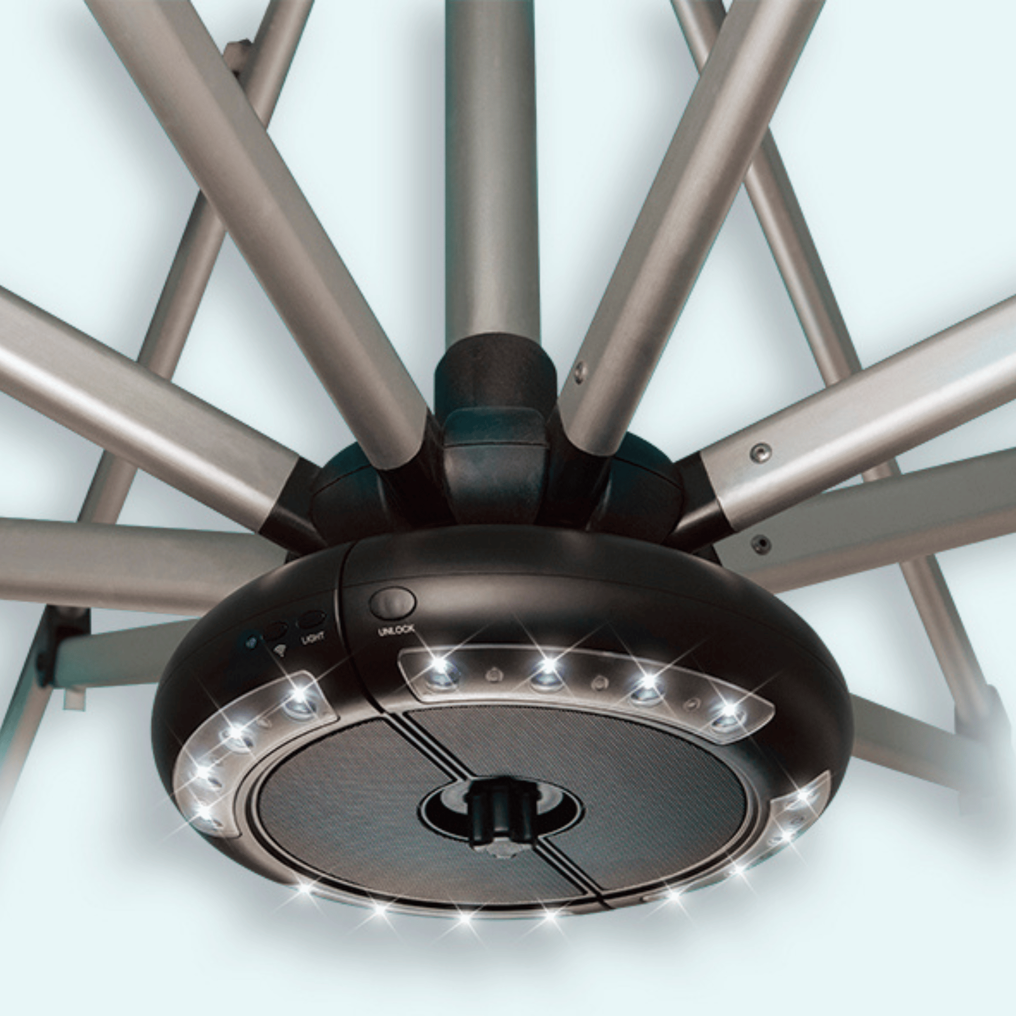 Luna LED Light / Speaker for Umbrellas