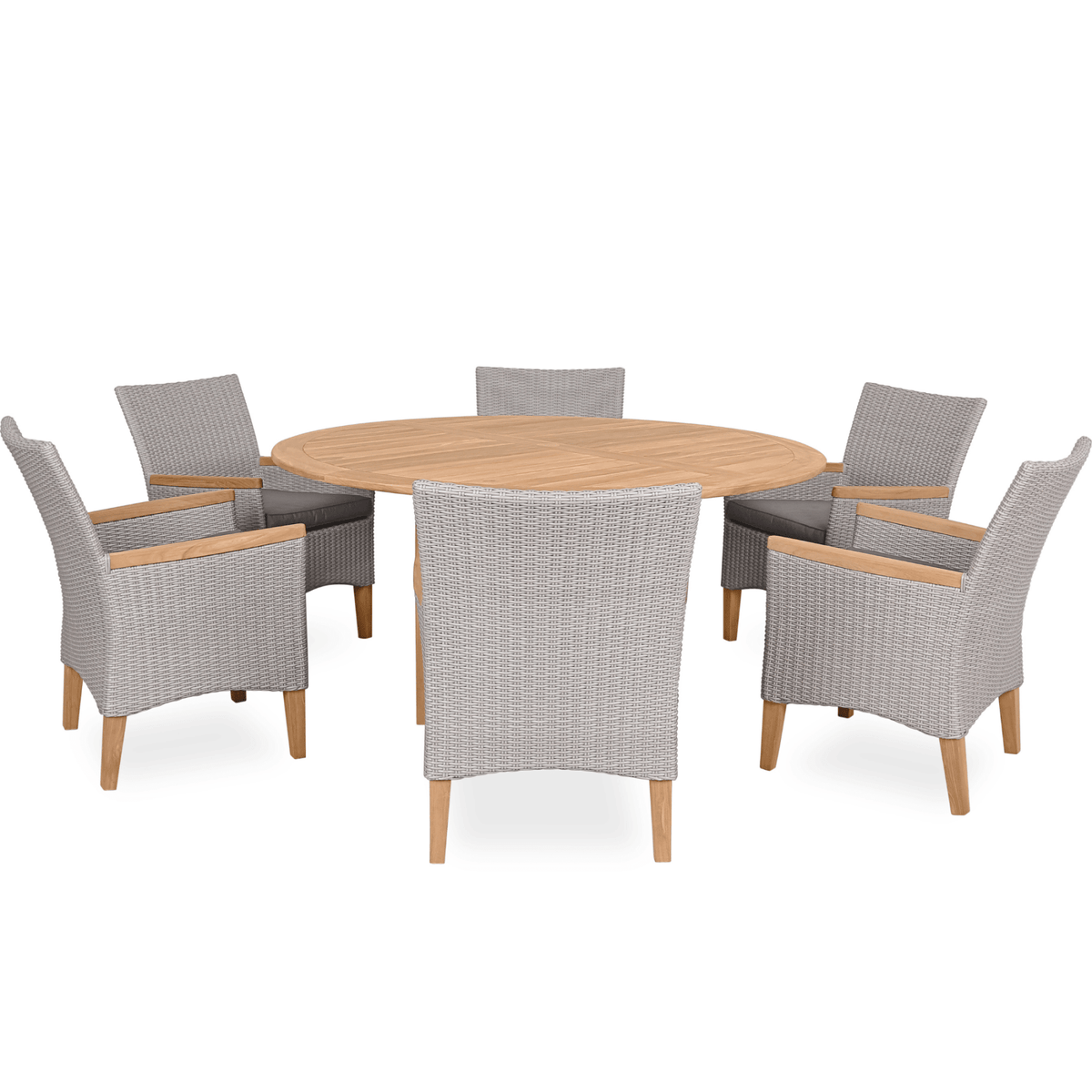 Montego & Florence 160cm Round 7pce Dining Setting - Lume Outdoor Living