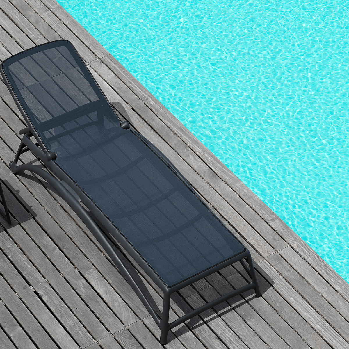 Nardi Atlantico Sunlounge - Anthracite - Commercial Grade - Lume Outdoor Living