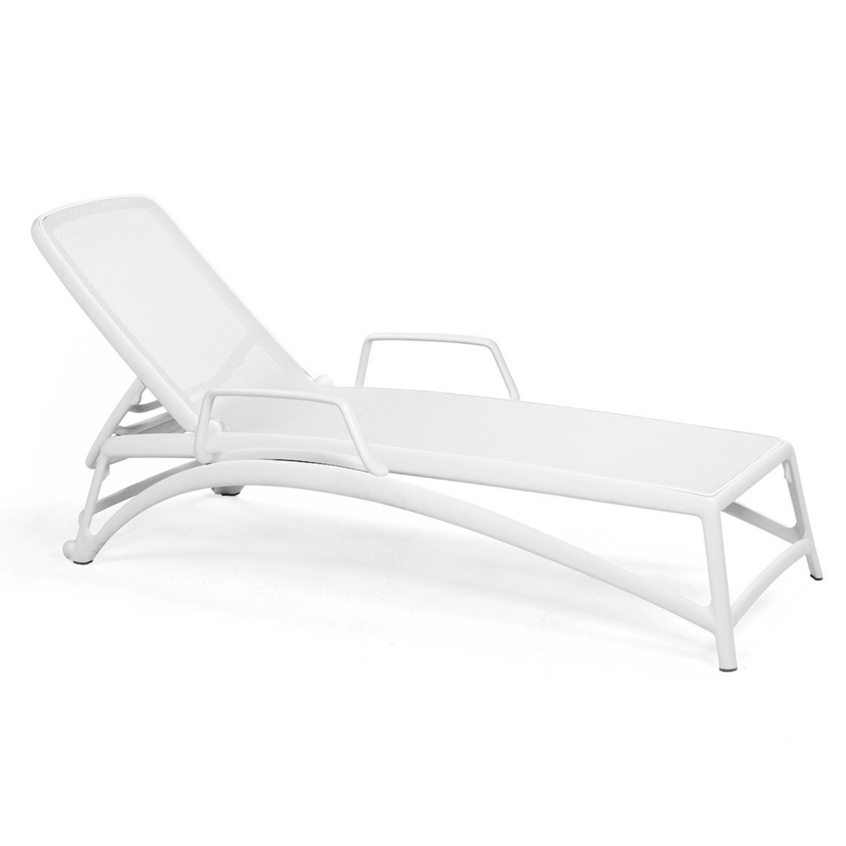 Nardi Atlantico Sunlounge with Arms - Bianco - Commercial Grade - Lume Outdoor Living