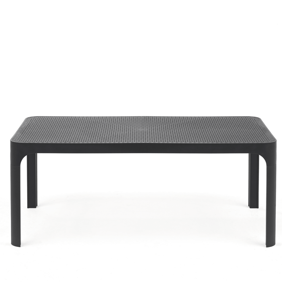 Net 100x60cm Coffee Table by Nardi - Anthracite - Commercial Grade - Lume Outdoor Living