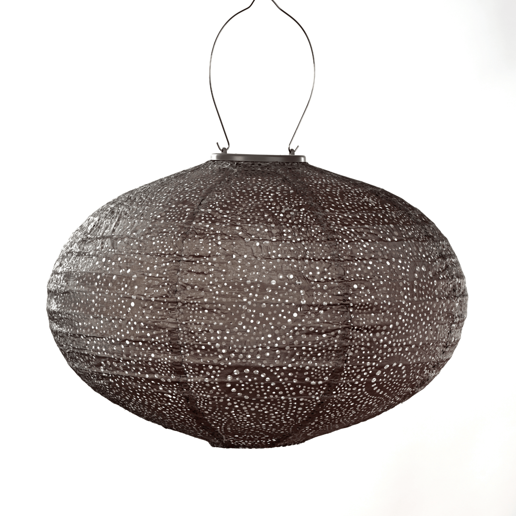 Paisley Oval 40 - Solar Lantern - Taupe Warm - Lumiz - Lume Outdoor Living