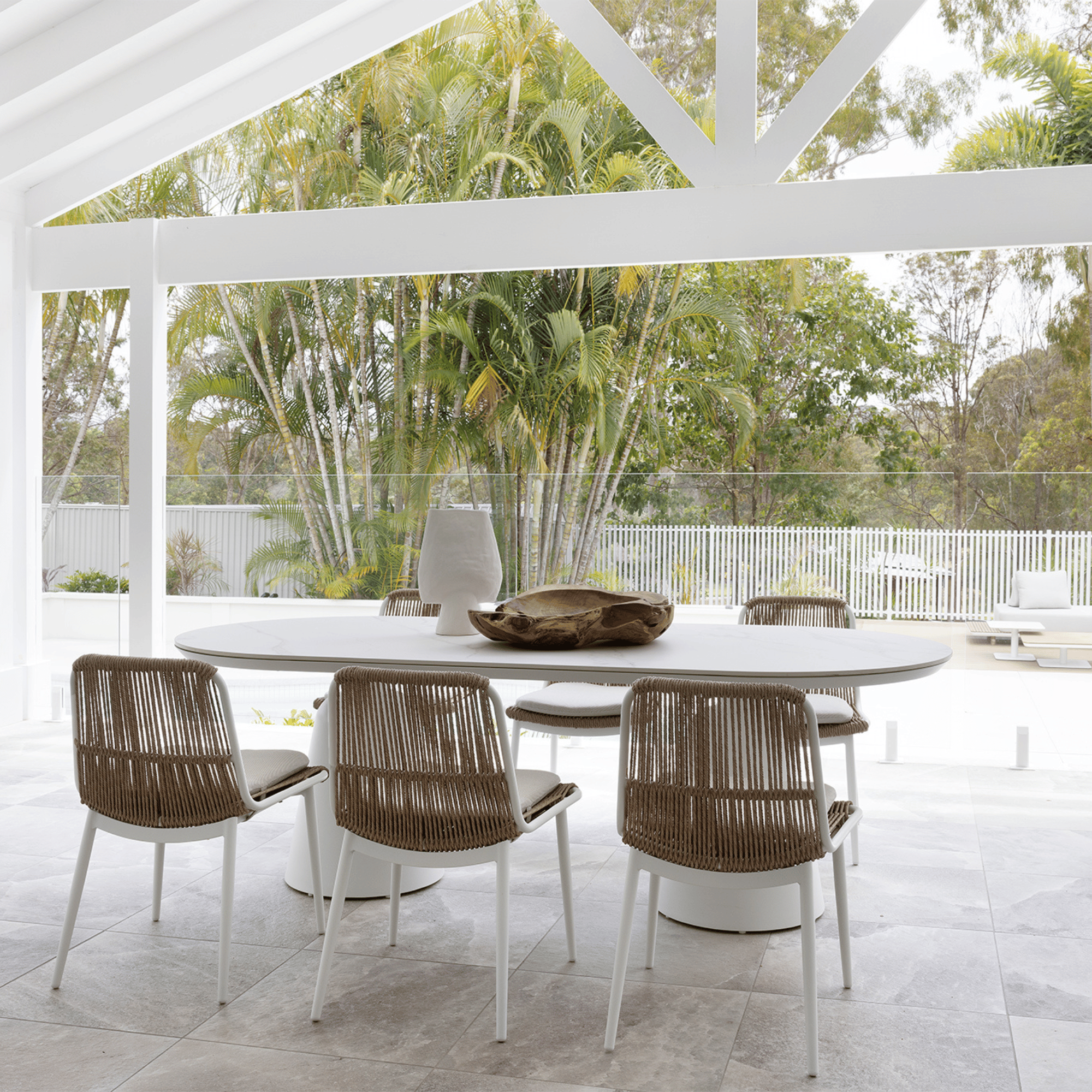Ponte & Arona 240x110cm 7pce Dining Setting
