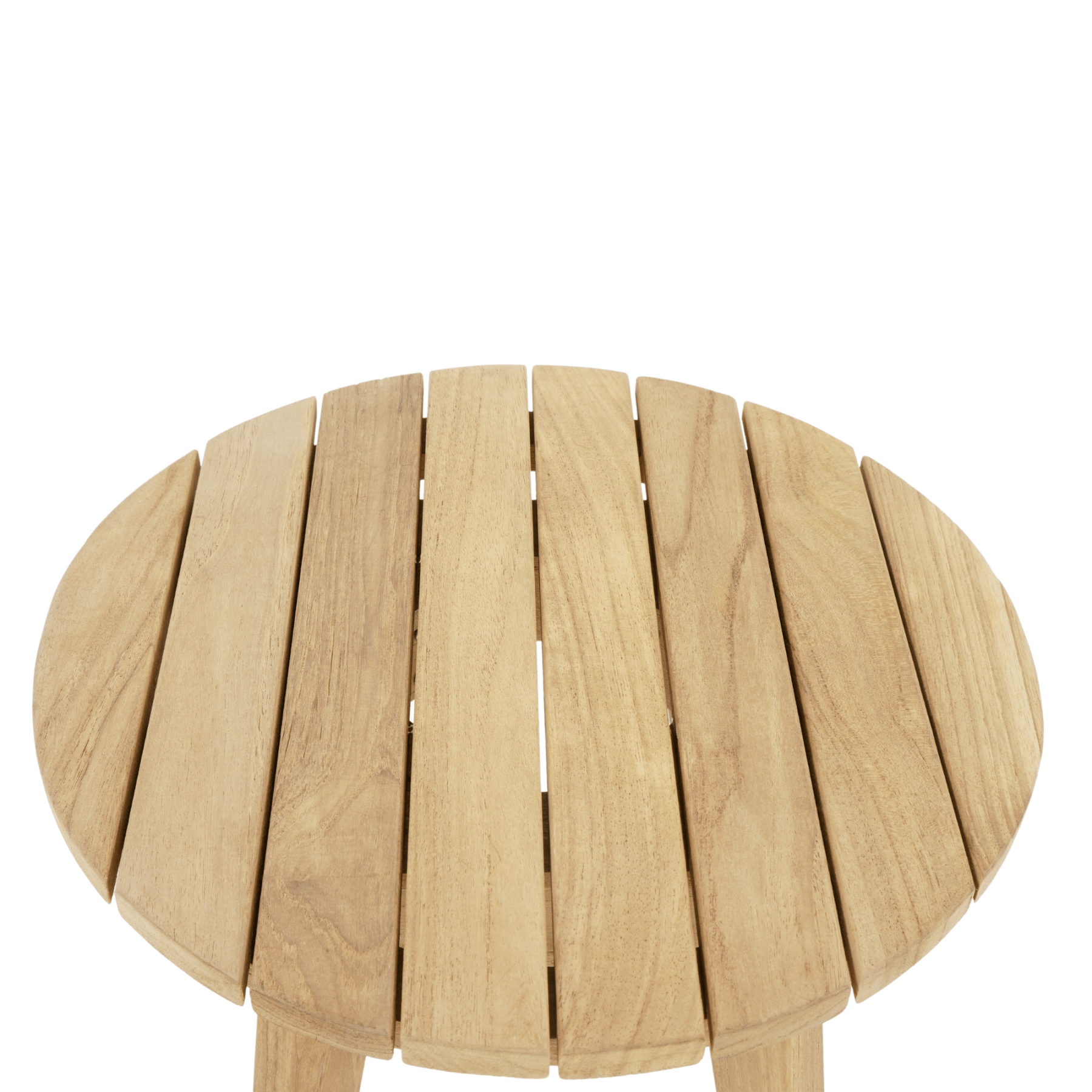 Salem 40cm round, low, outdoor teak side table - Lume Outdoor Living