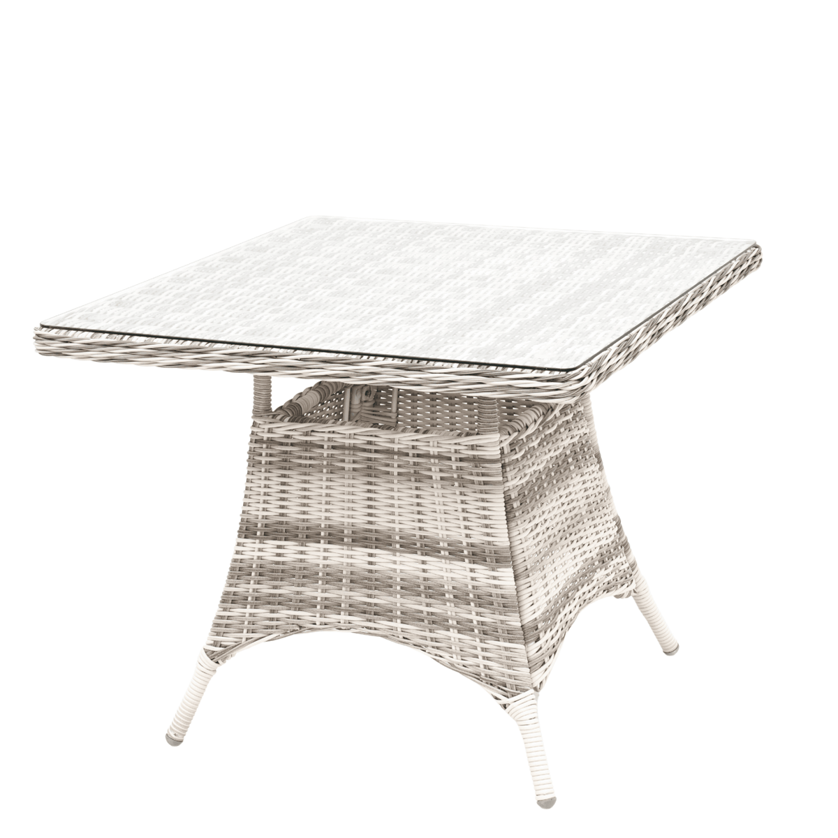 San Jose 90cm Square Dining Table - Zen White - Lume Outdoor Living