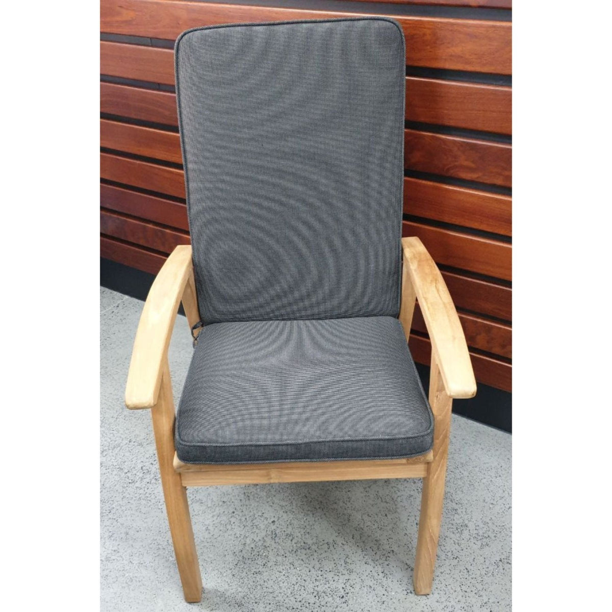 Shelta North Haven Highback Chair Cushion - Charcoal - Lume Outdoor Living