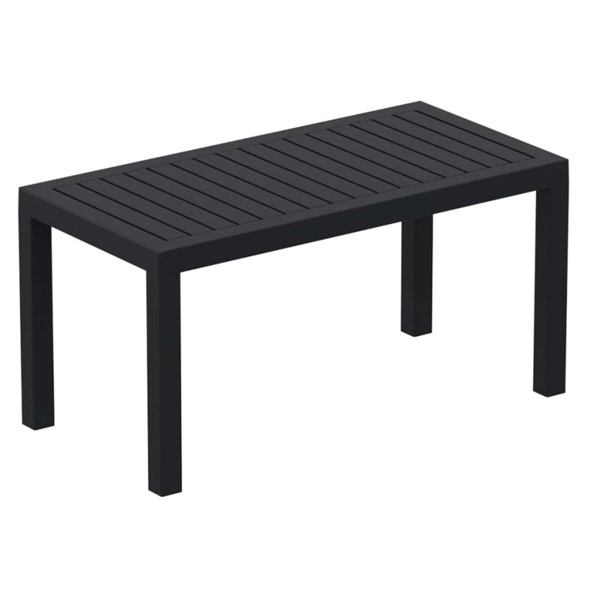 Siesta Ocean 90x45cm Coffee Table - Black - Commercial Grade - Lume Outdoor Living