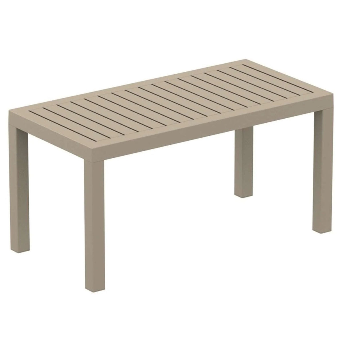 Siesta Ocean 90x45cm Coffee Table - Taupe - Commercial Grade - Lume Outdoor Living