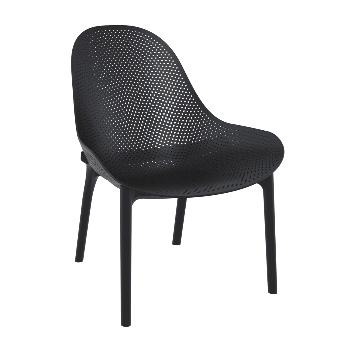 Siesta Sky 3pce Occasional Setting - Black - Commercial Grade - Lume Outdoor Living