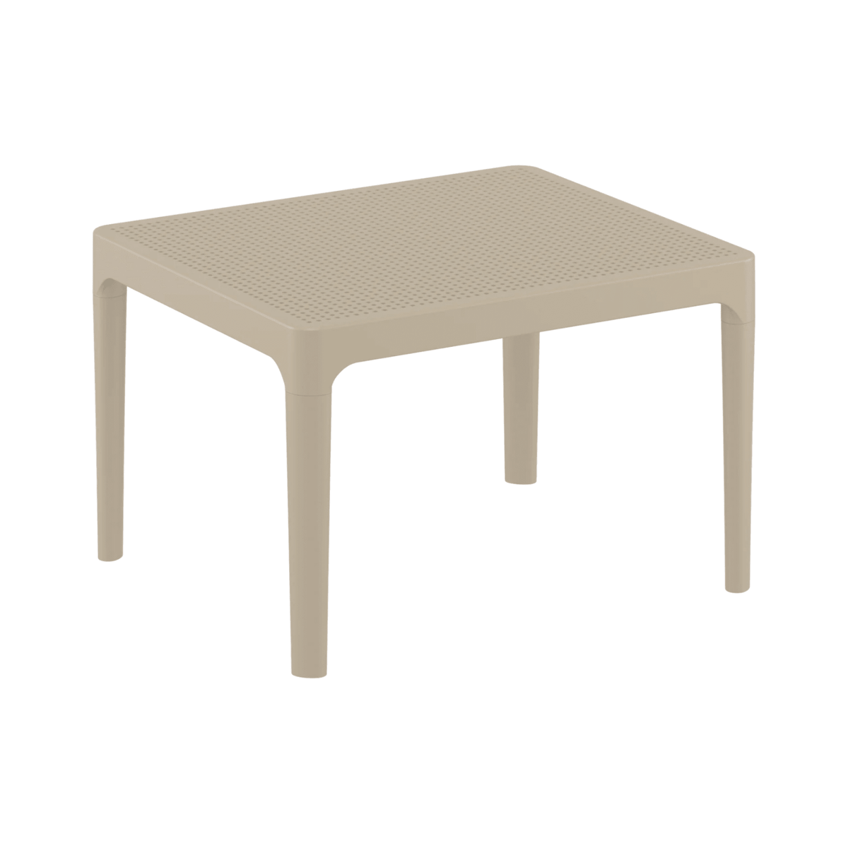 Siesta Sky 60x50cm Side Table - Taupe - Commercial Grade - Lume Outdoor Living