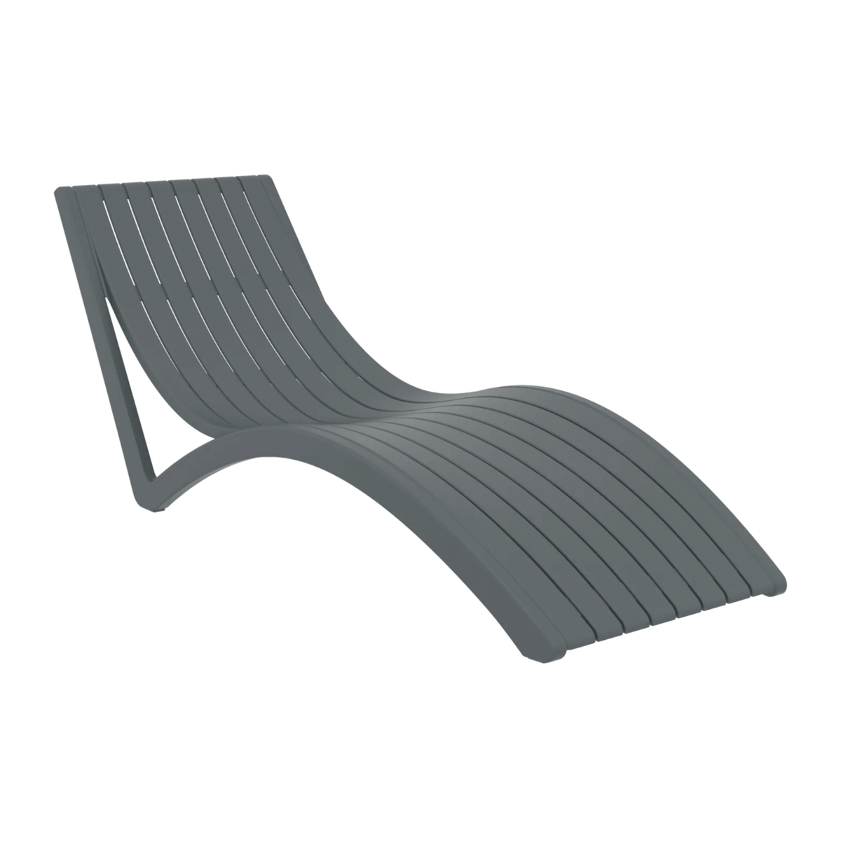 Siesta Slim Sunlounge - Anthracite - Commercial Grade - Lume Outdoor Living