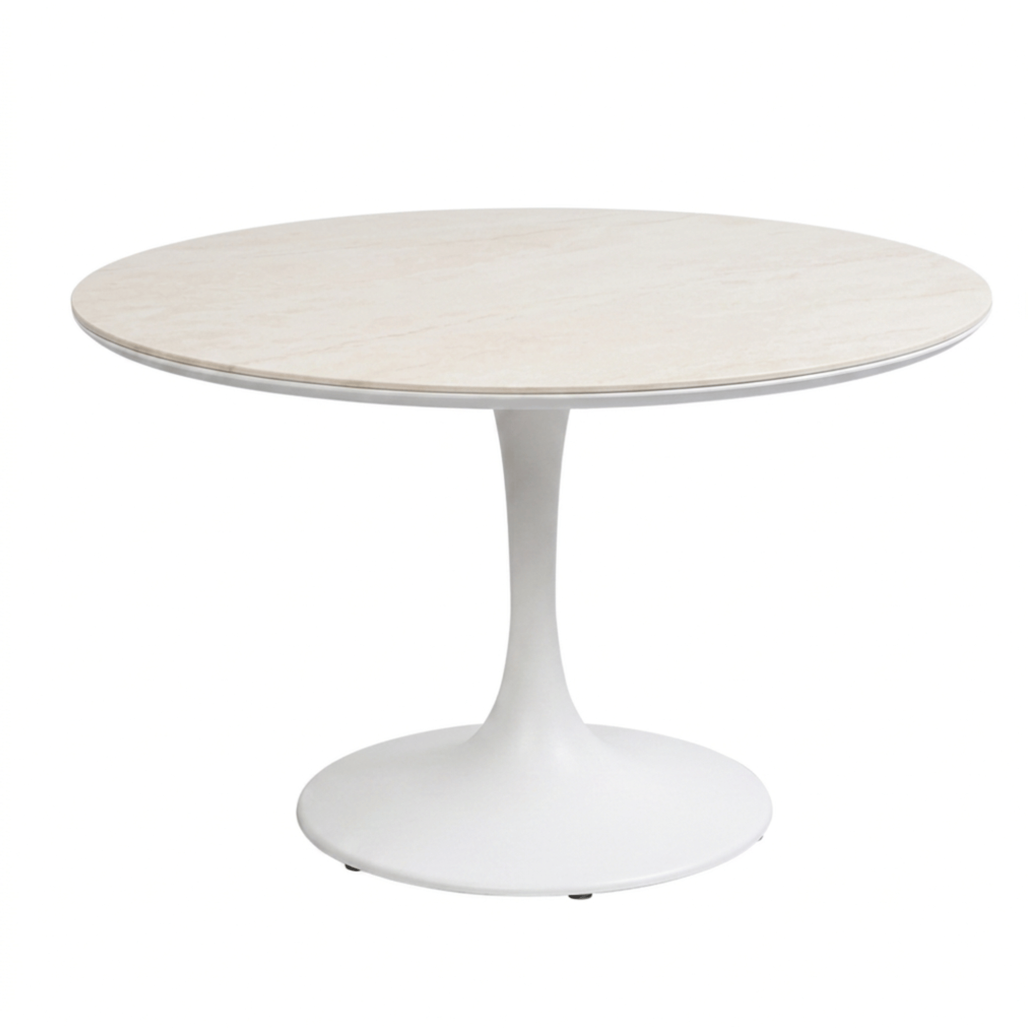 Tulip 120cm Round Dining Table - White
