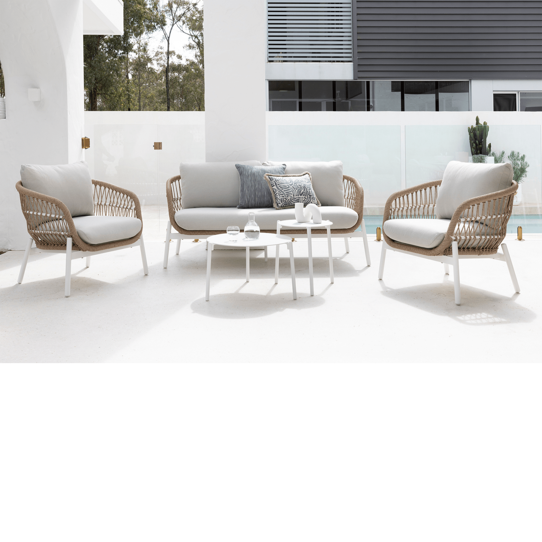 Amalfi 5 piece outdoor lounge - Lume Outdoor Living