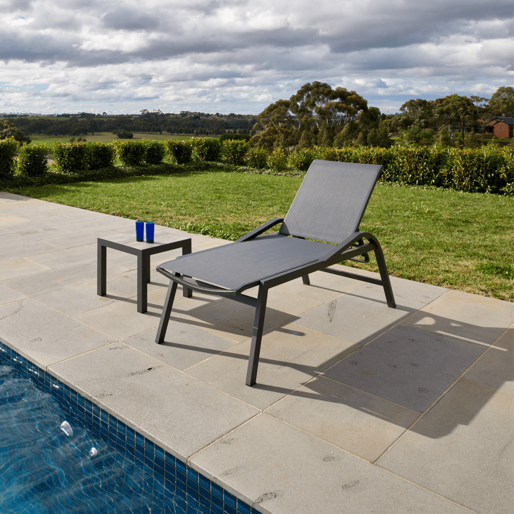 Florida Sling Outdoor Sunlounge - 2 colour options - Lume Outdoor Living