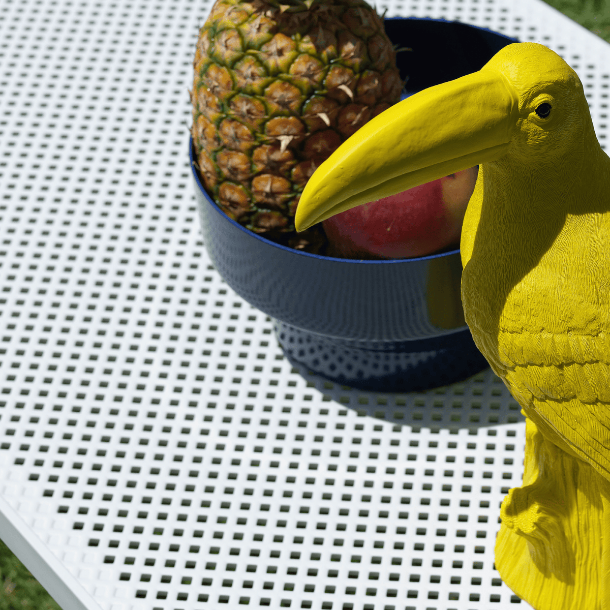 Net 100x60cm Coffee Table by Nardi - White - Commercial Grade - Lume Outdoor Living