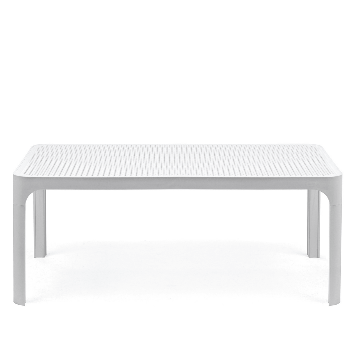 Net 100x60cm Coffee Table by Nardi - White - Commercial Grade - Lume Outdoor Living