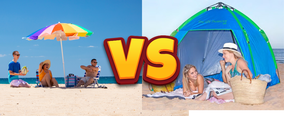 Beach Umbrellas vs Beach Tents: Which is Right for Your Family? - Lume Outdoor Living