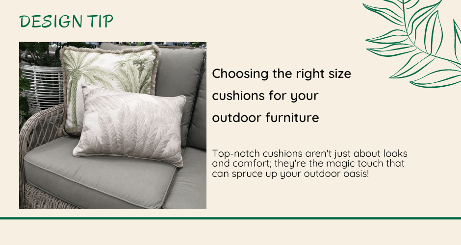 Choosing the right size outdoor cushions for your furniture - Lume Outdoor Living