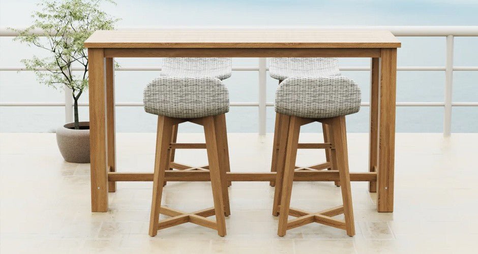 Raise the Bar: 10 Outdoor Bar Stool Ideas for Elevated Entertaining - Lume Outdoor Living