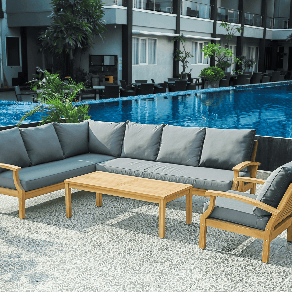 Lombok Teak Outdoor Lounge Collection - Lume Outdoor Living