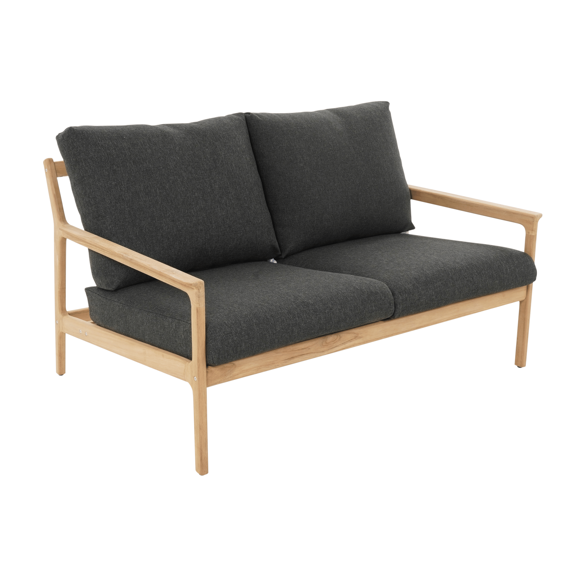 Cuba teak two-seater lounge setting - 4 piece outdoor lounge
