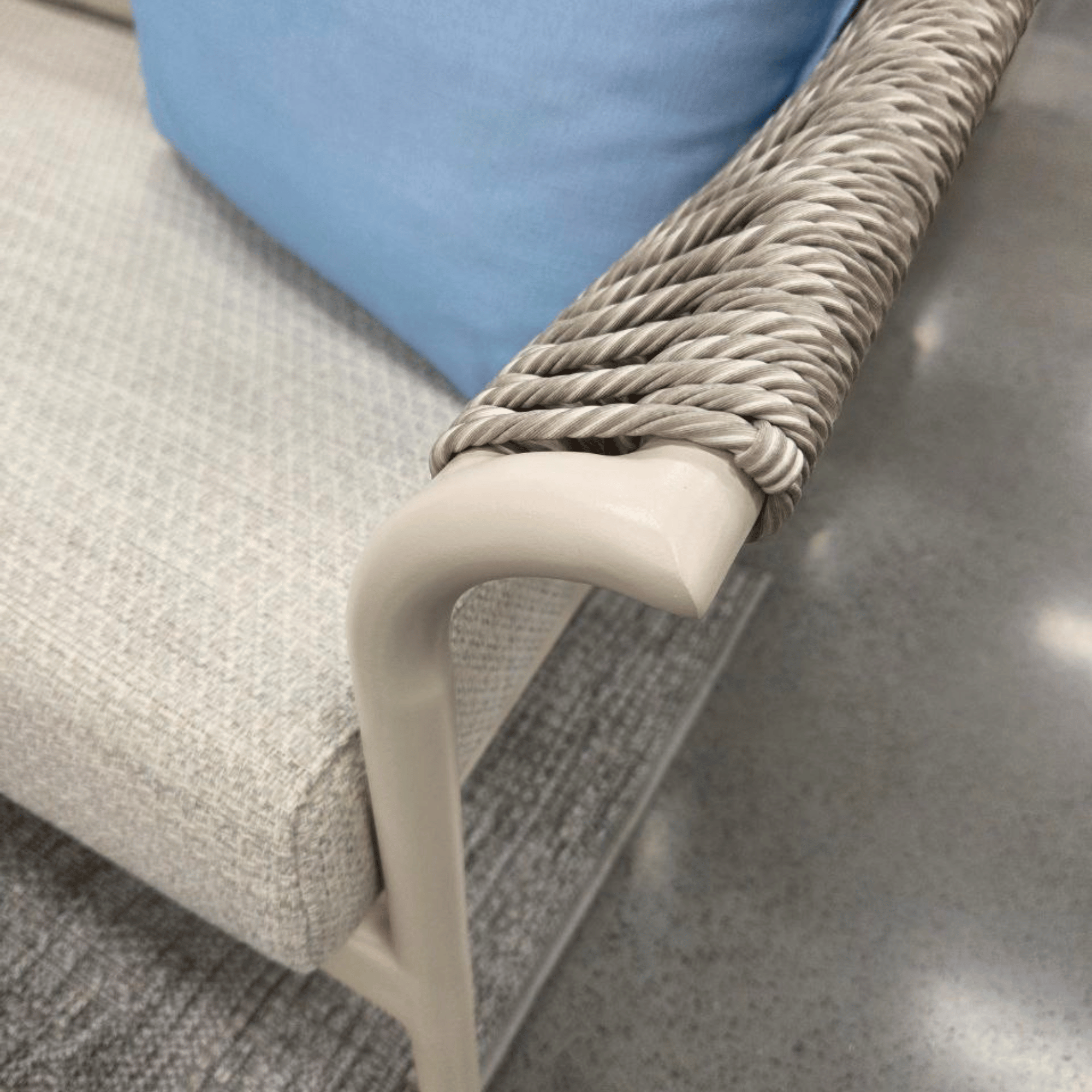 Celia 4 piece Outdoor Lounge Setting - Ivory / Dove Grey