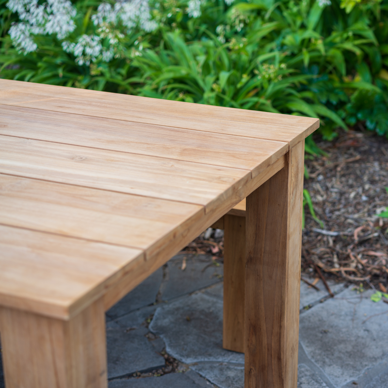 Brooklyn Teak Outdoor Dining Table - 300cm to seat 10