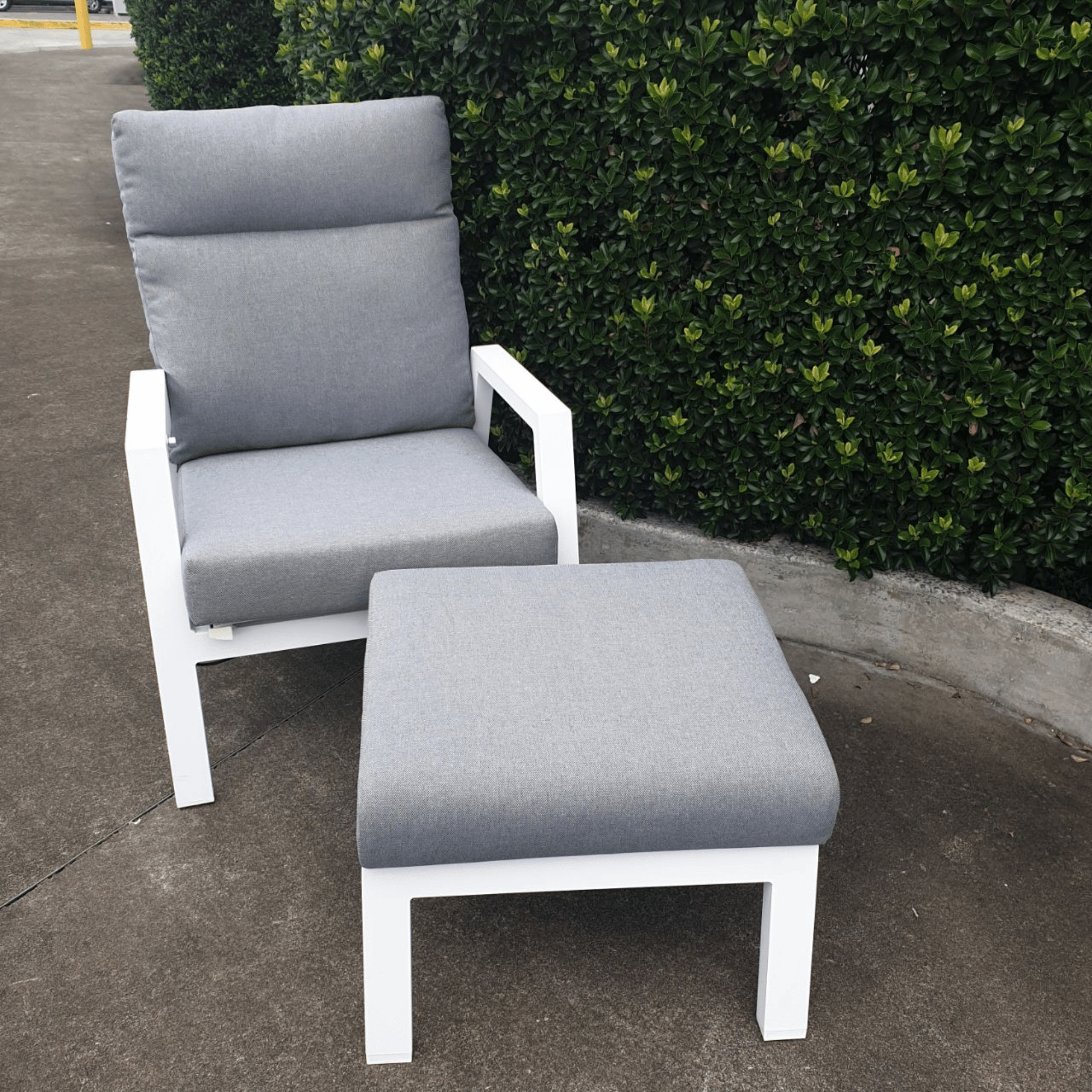 Ballina Outdoor Recliner Chair with Footstool