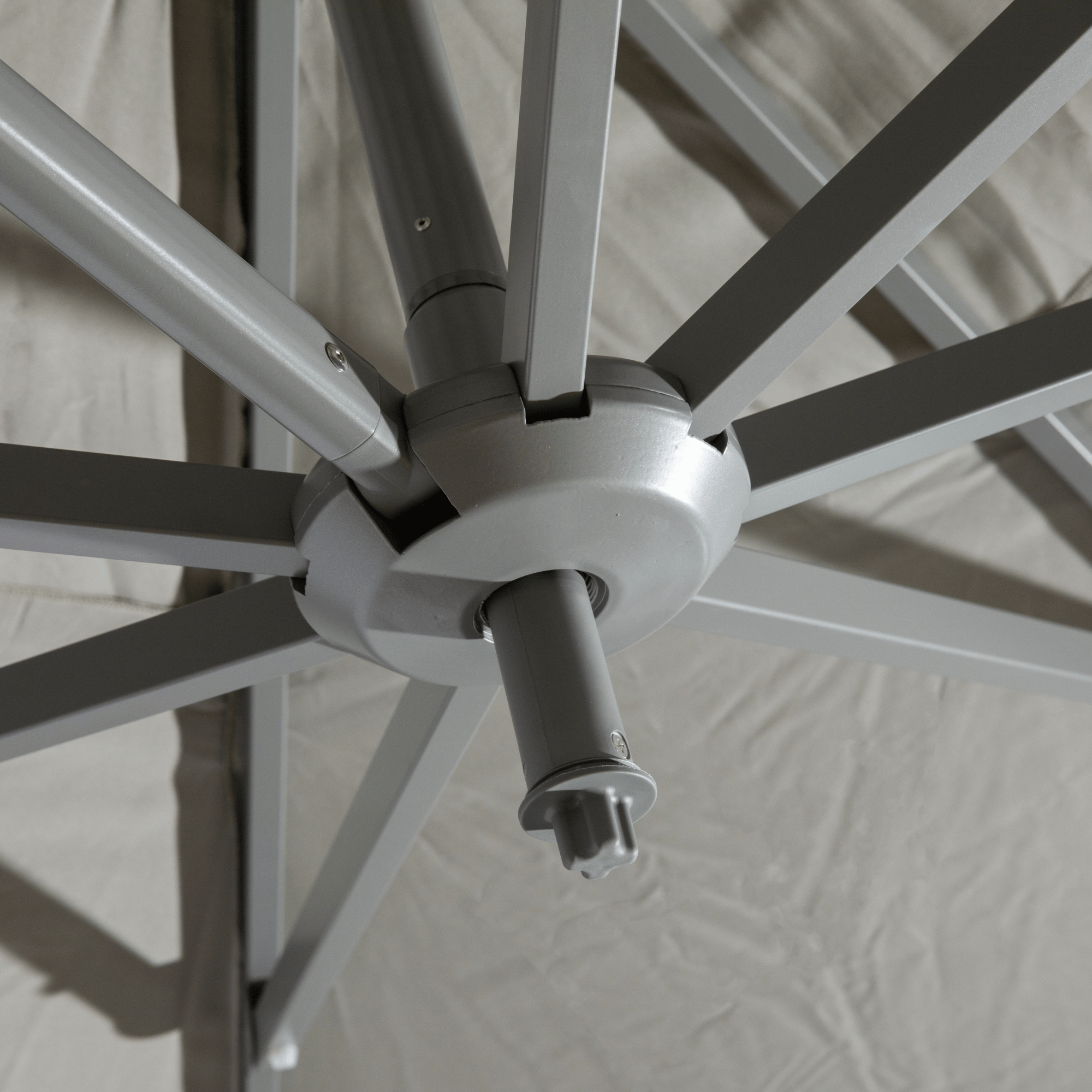 Asta 400cm Octagonal Cantilever Umbrella - Wind-rated to 60kms