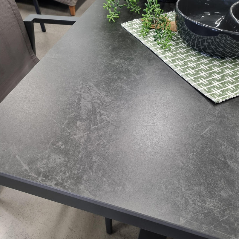 Atlanta Outdoor Extension Dining Table - Charcoal/Bottega Grey