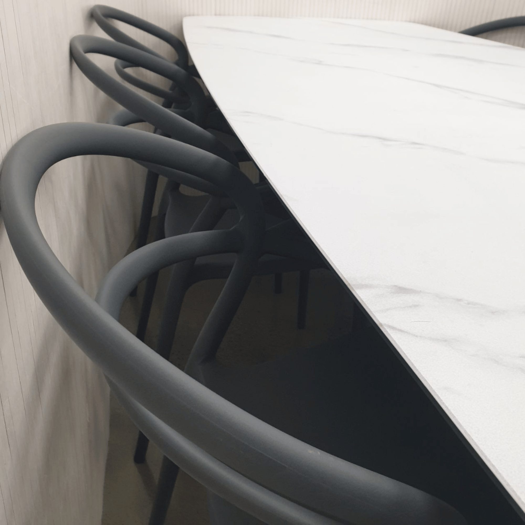 Freedom Dining Table with Mila Resin Chairs - 7 piece Outdoor Dining Setting