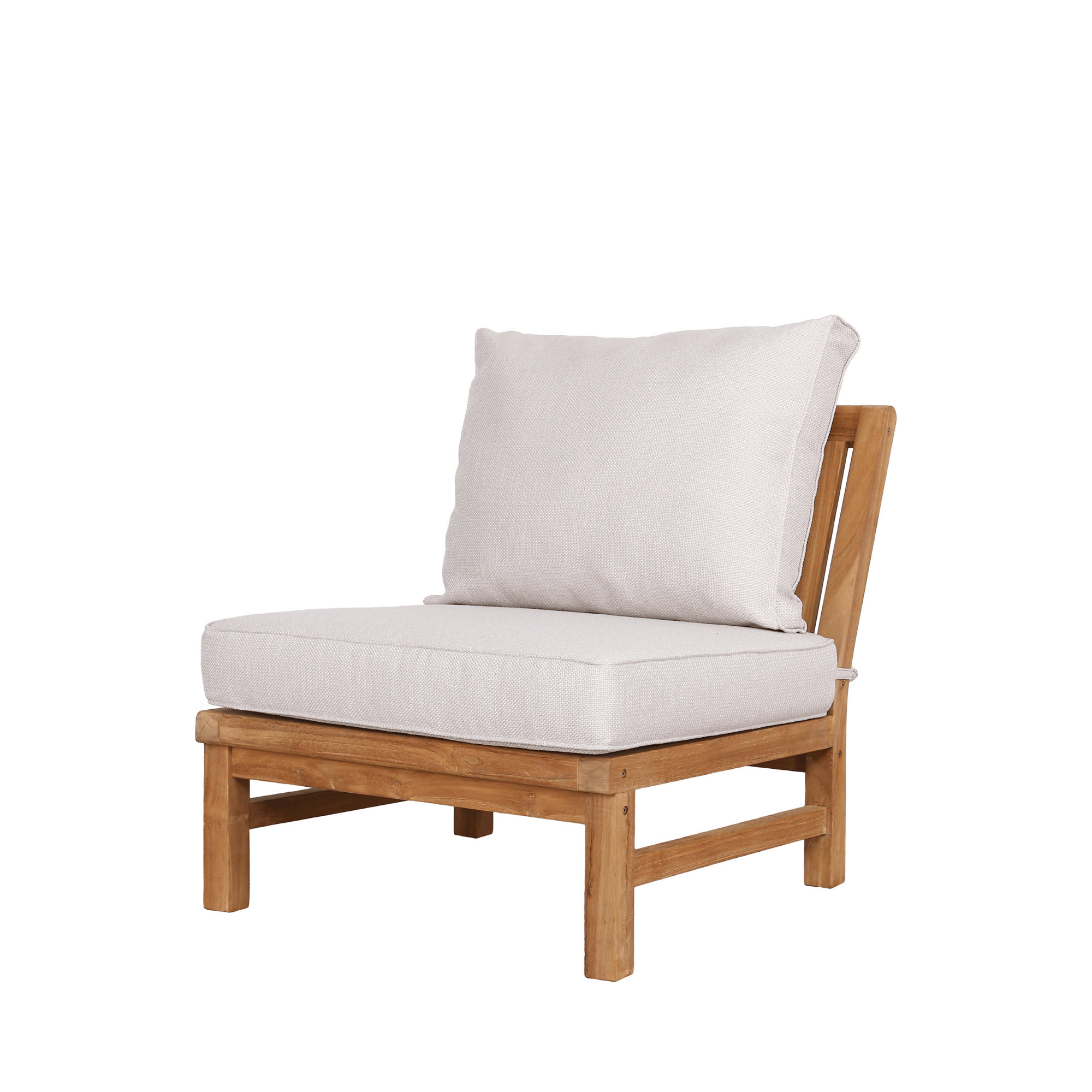 Fiji 4-piece Modular Lounge Setting - Wheat Fabric - 3+1+1