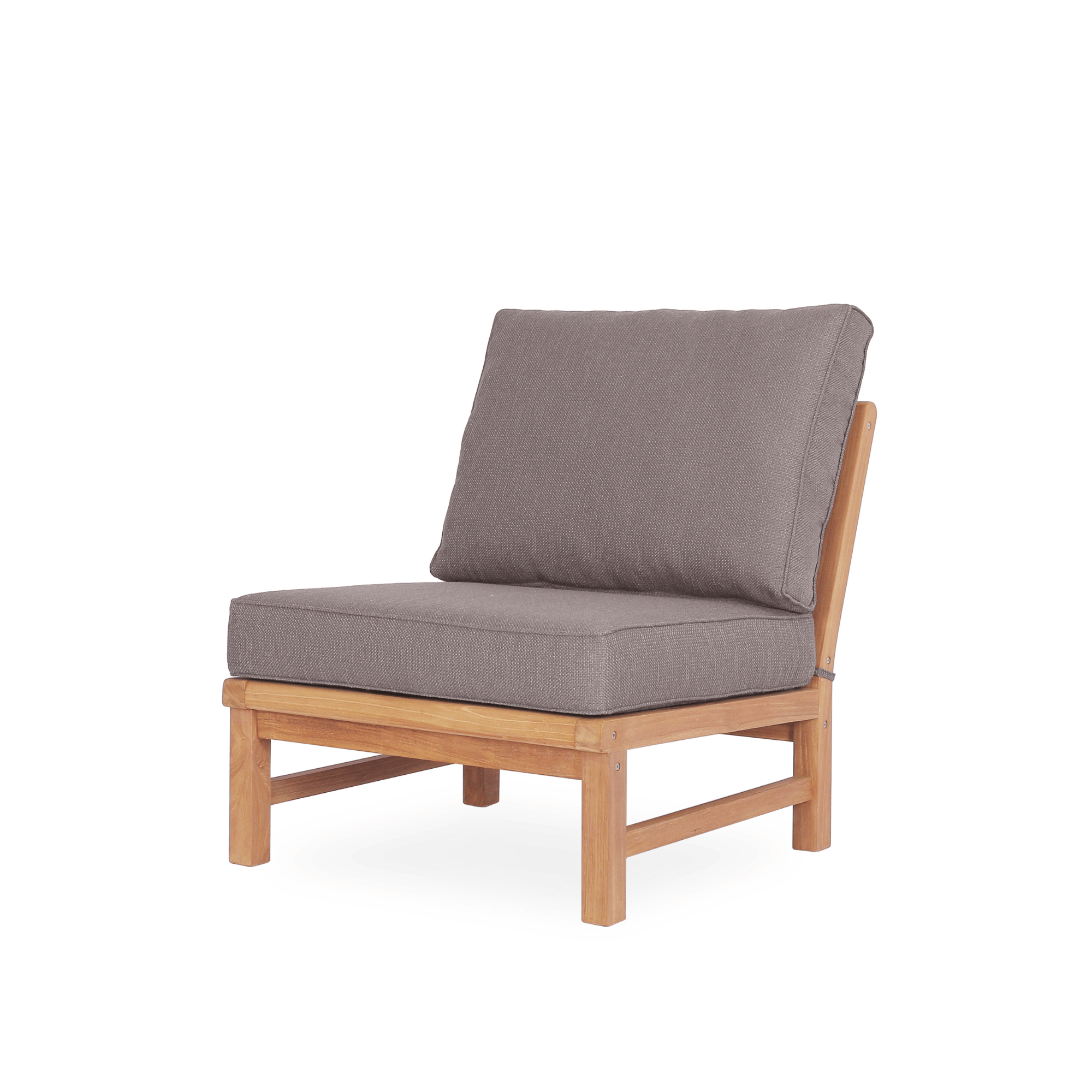 Fiji 4-piece Modular Lounge Setting - Dove Fabric - 2+1+1