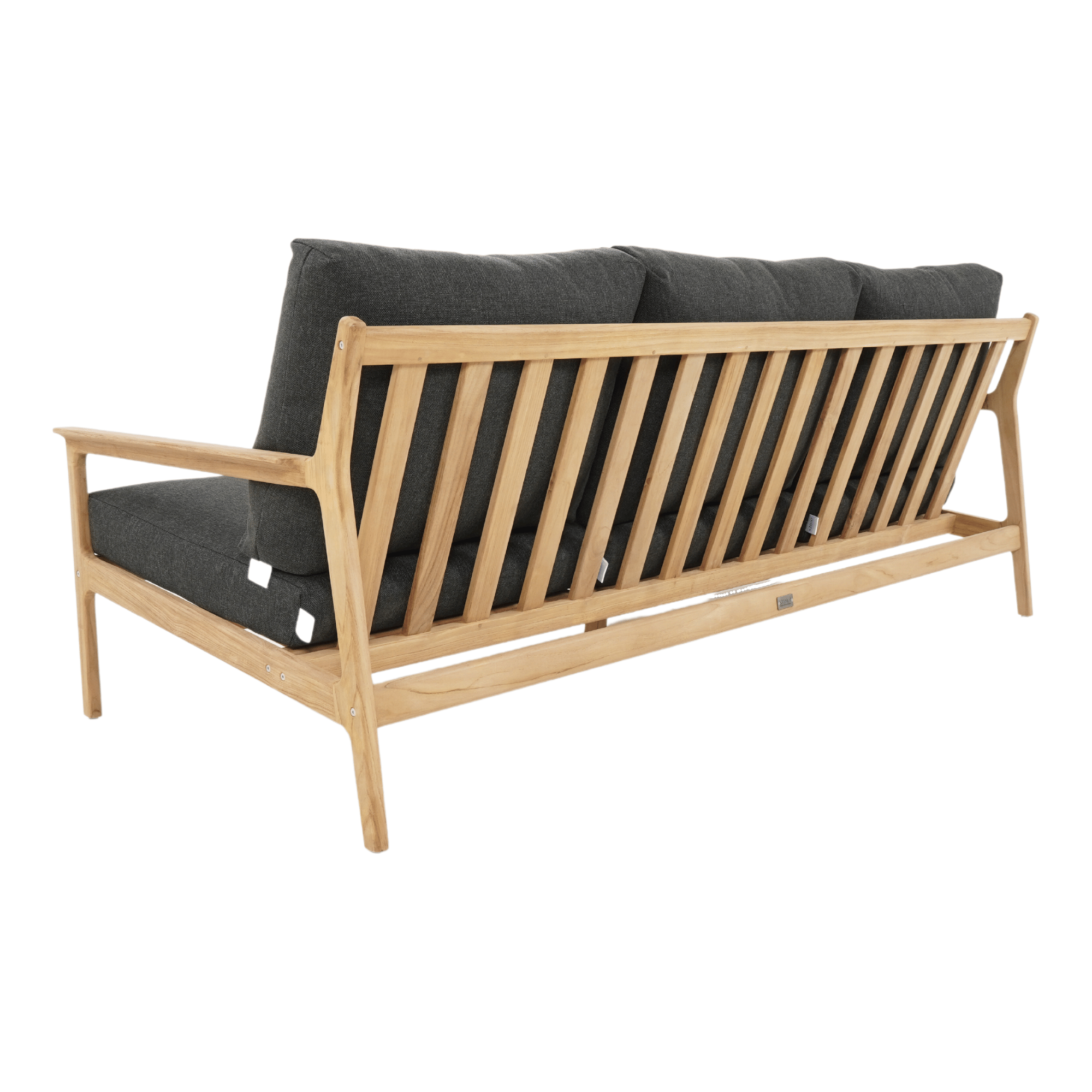 Cuba teak three-seater lounge setting - 3 piece outdoor lounge