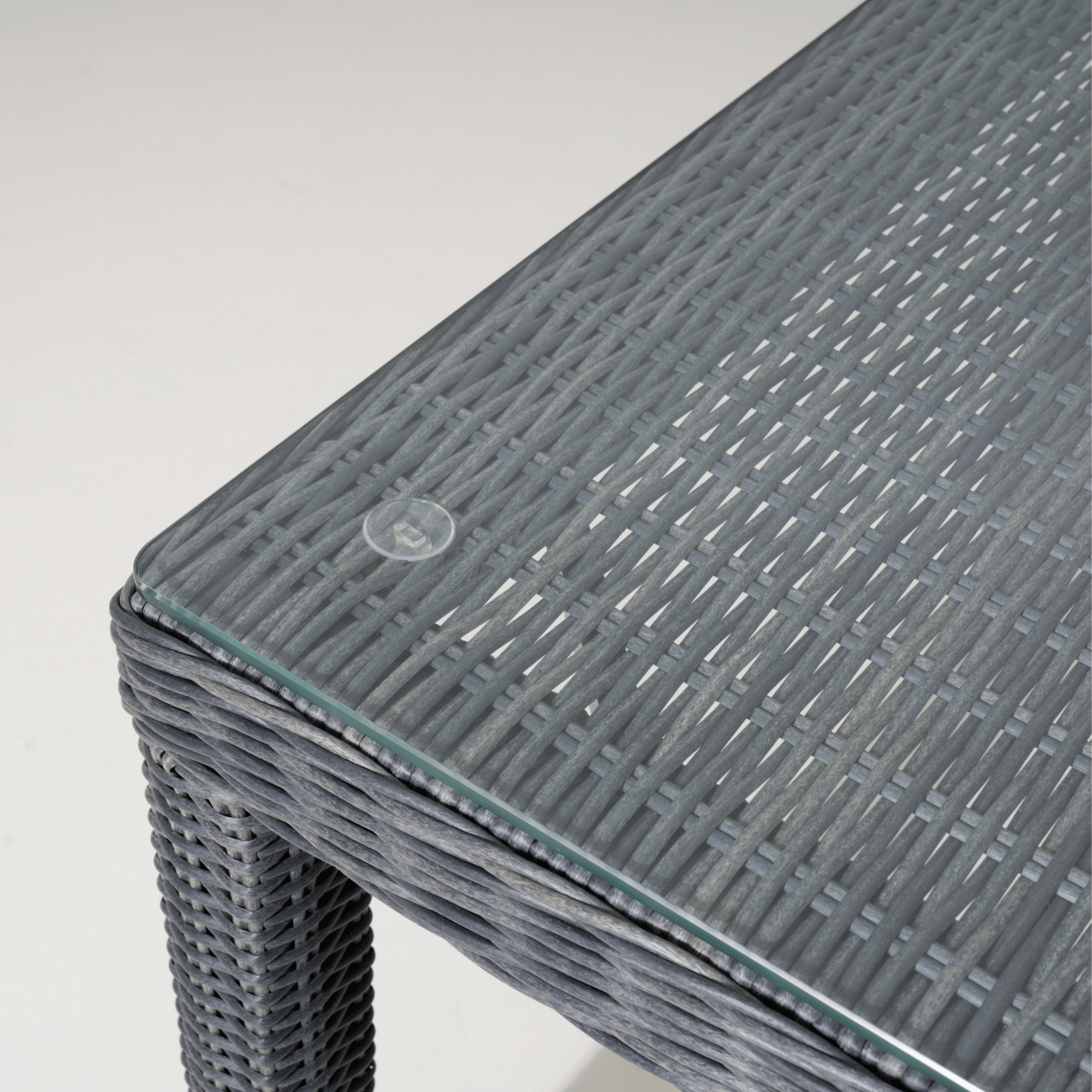San Jose 180cm Outdoor Wicker Dining Table - Castle Grey