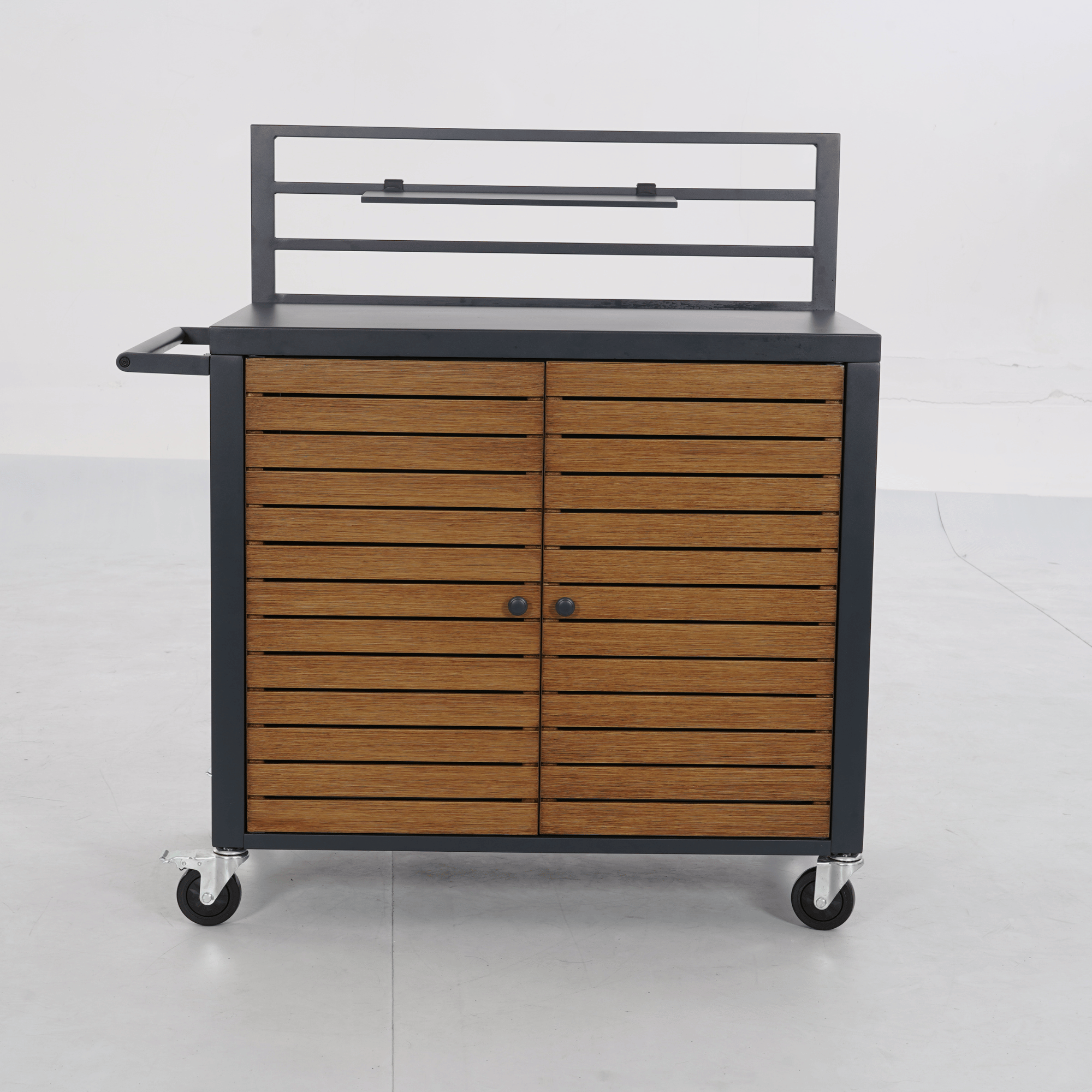 Outdoor Storage Cabinet Workstation on Wheels