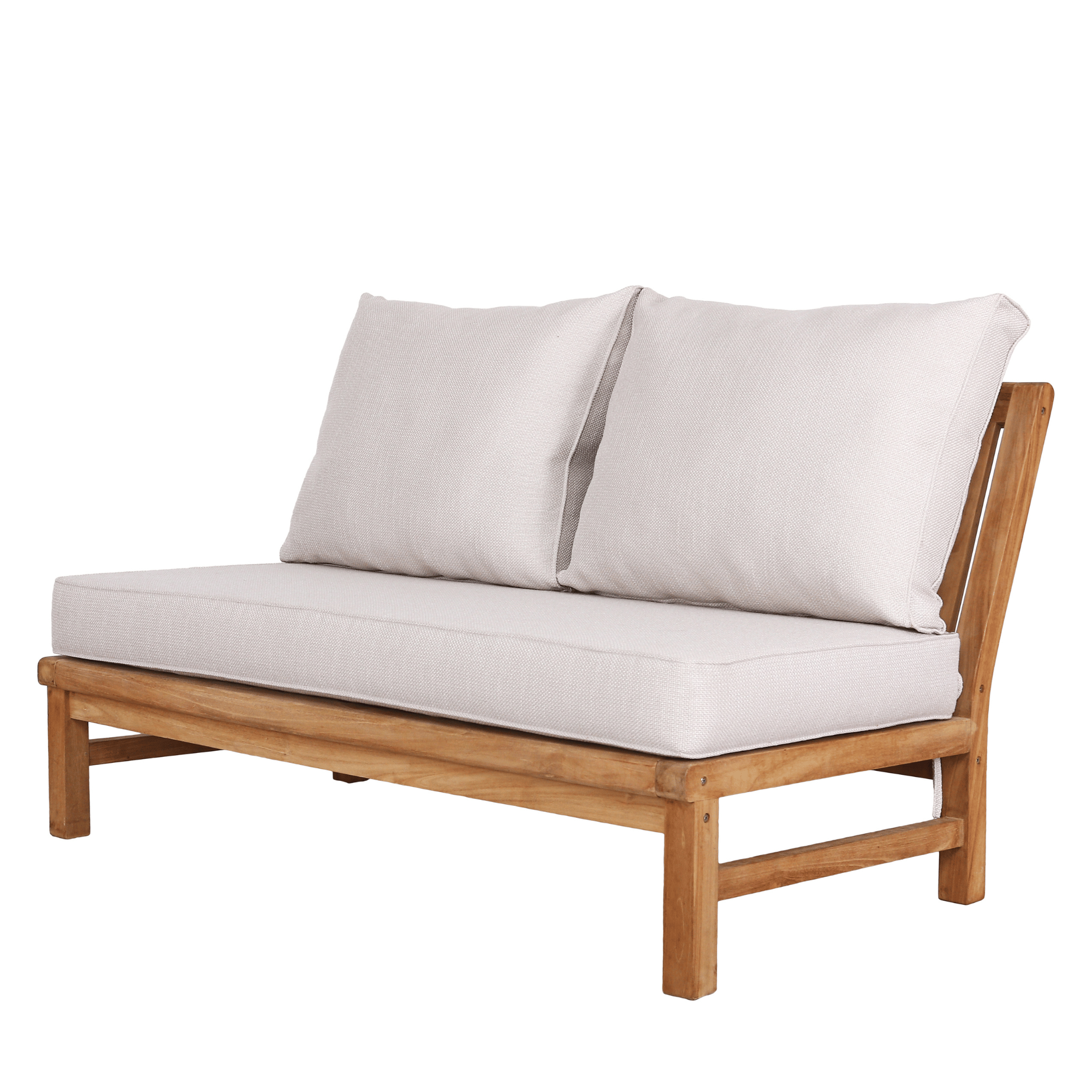 Fiji 2 Seater Lounge Chair - Wheat Fabric