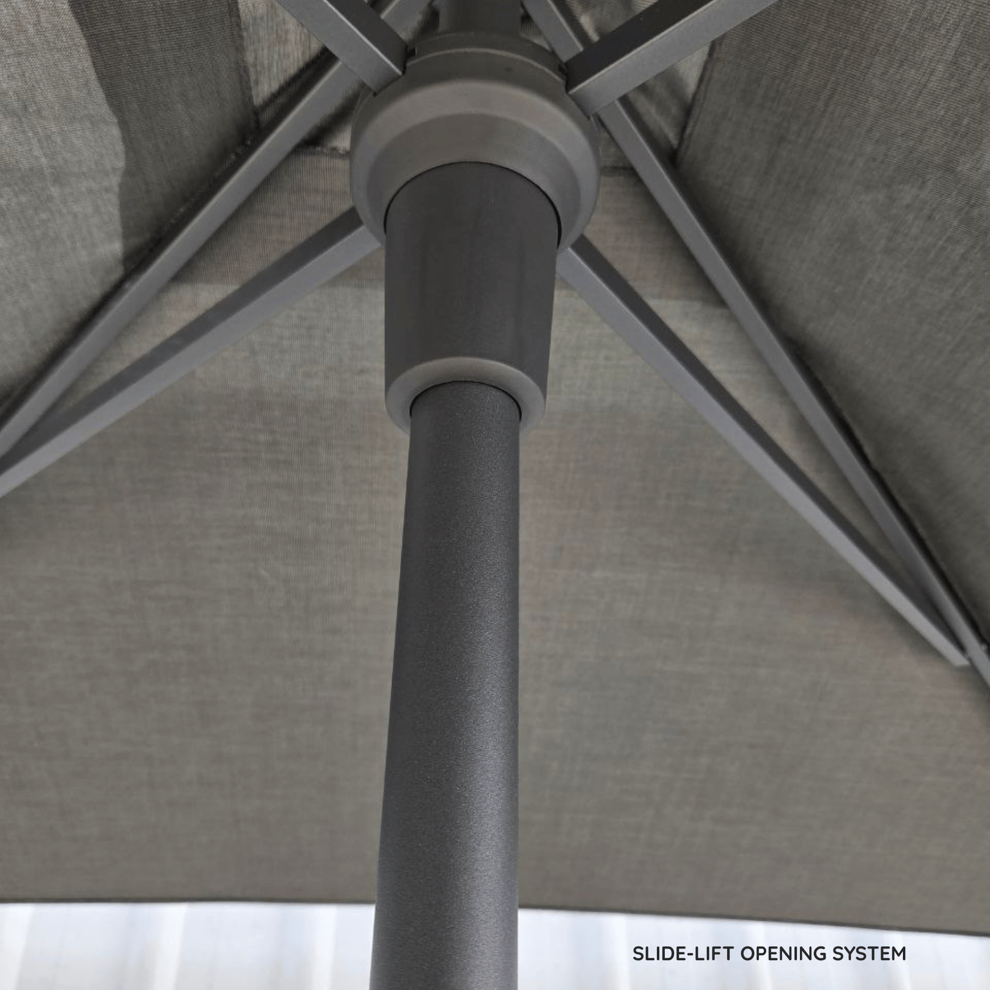 Mira 270cm Hexagonal Centre-post Umbrella by Shelta Australia