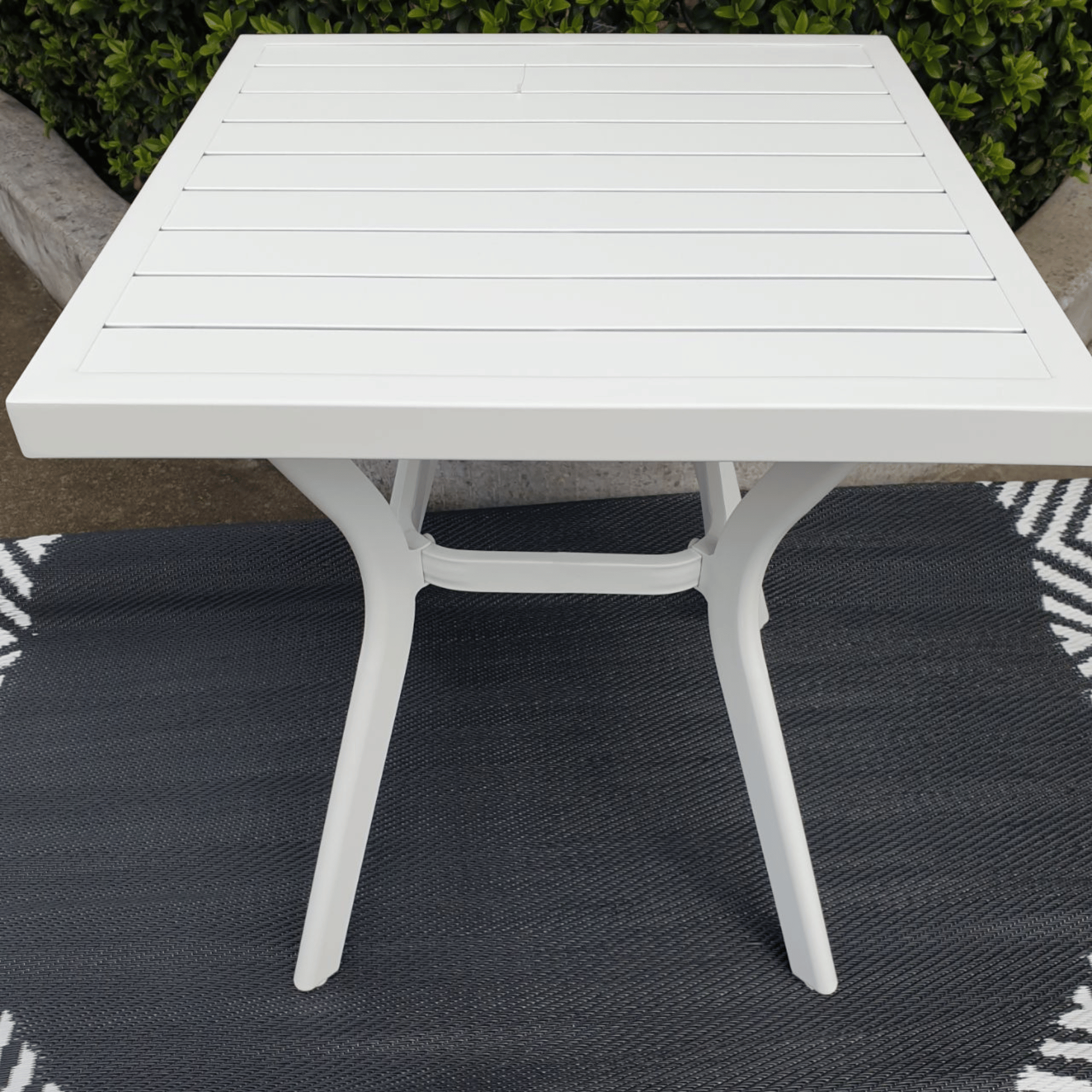 Daffodil Outdoor Bistro Dining Table - white