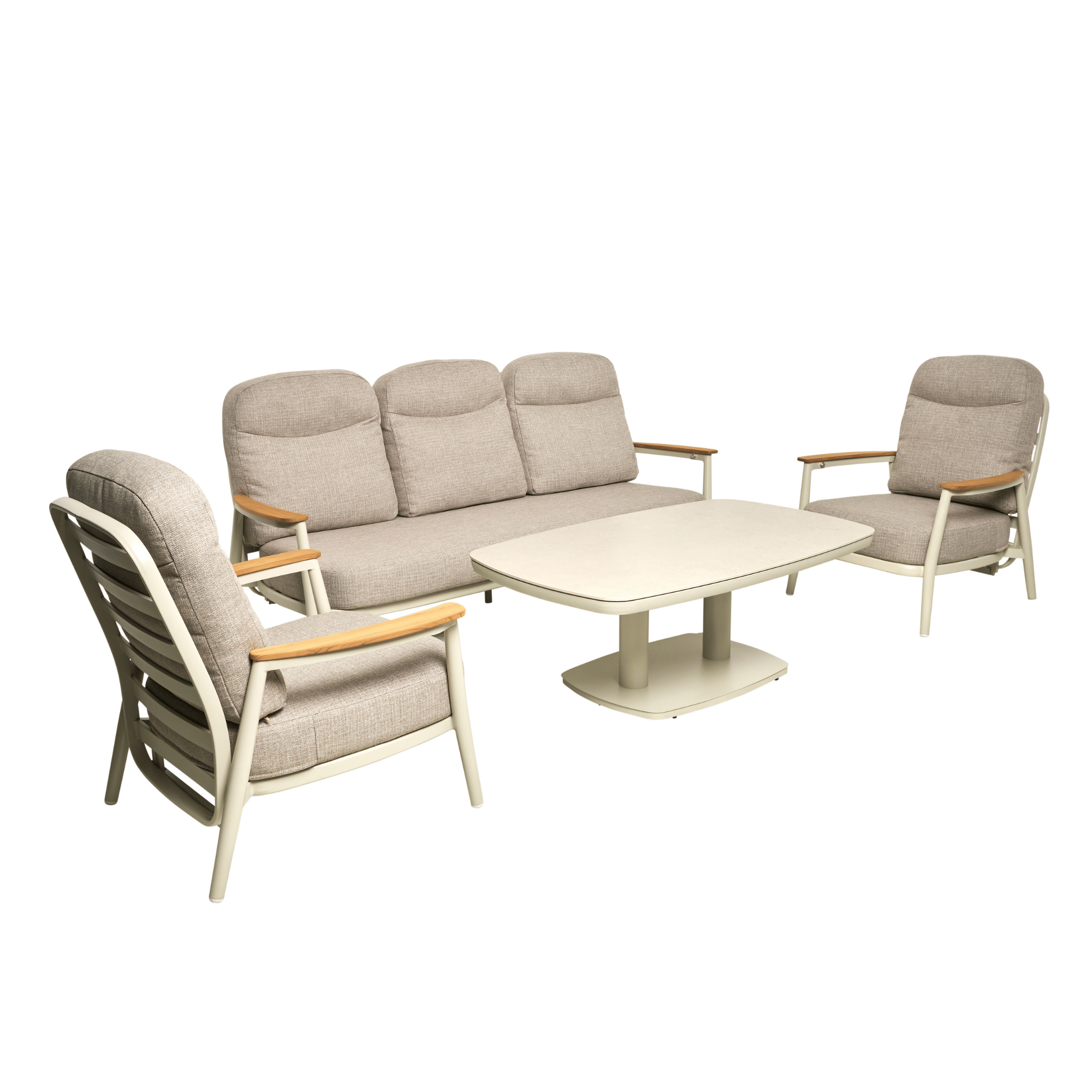 Lennox 4-piece Reclining Outdoor Lounge Setting