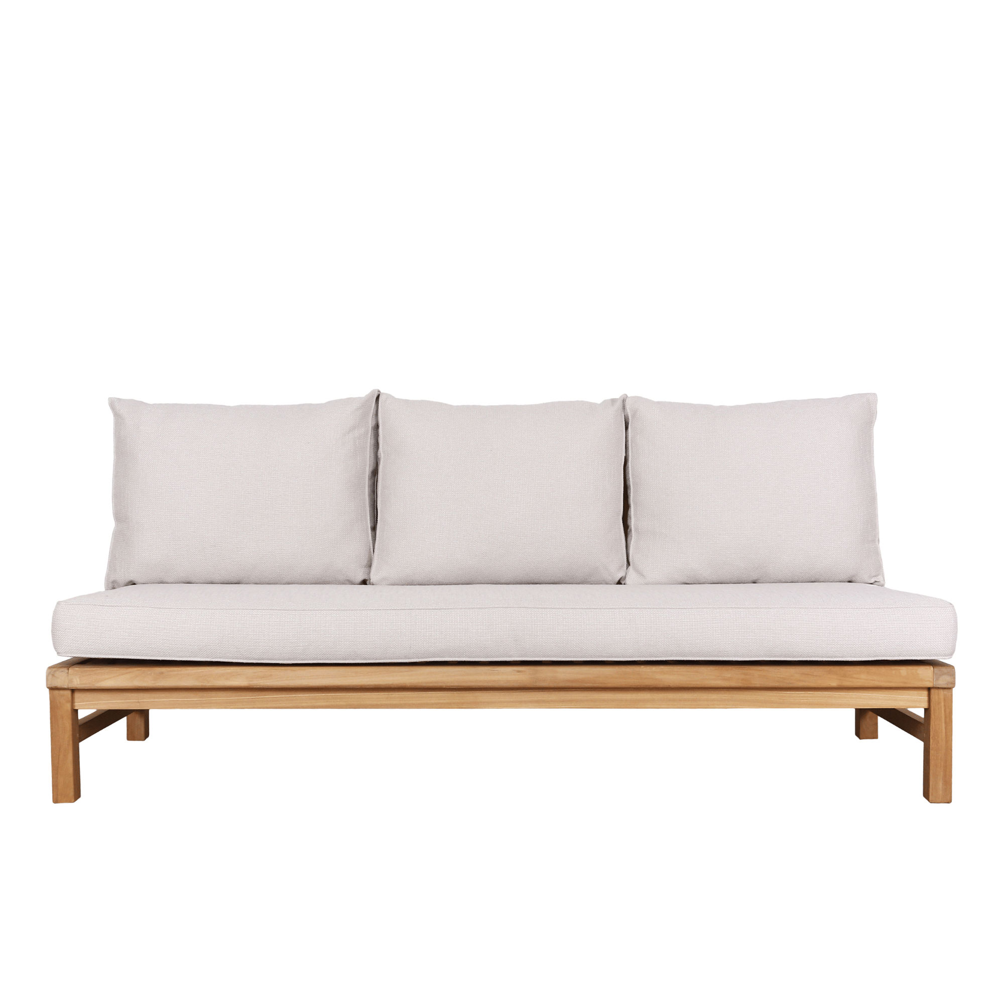 Fiji 3 Seater Lounge Chair - Wheat Fabric