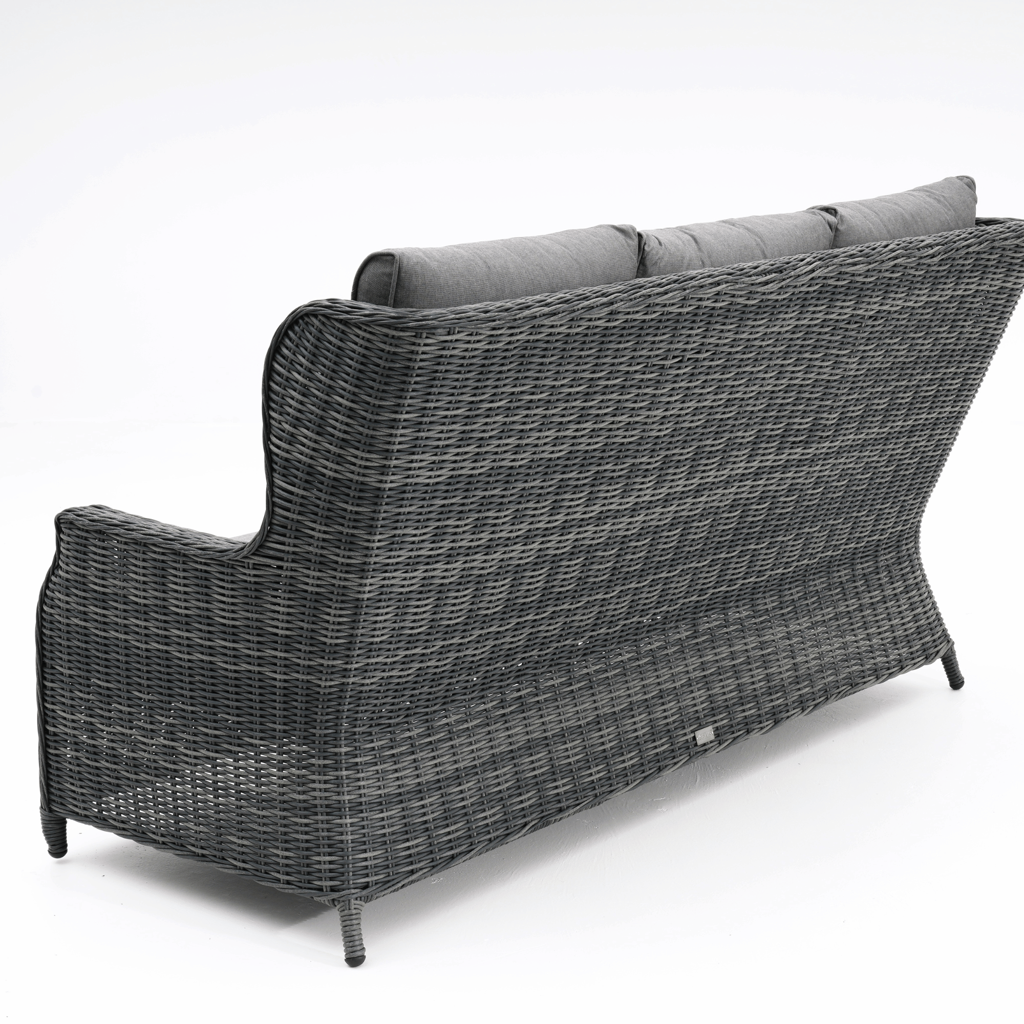 Anglesea 4-piece Wicker Outdoor Lounge Set - Castle Grey Wicker