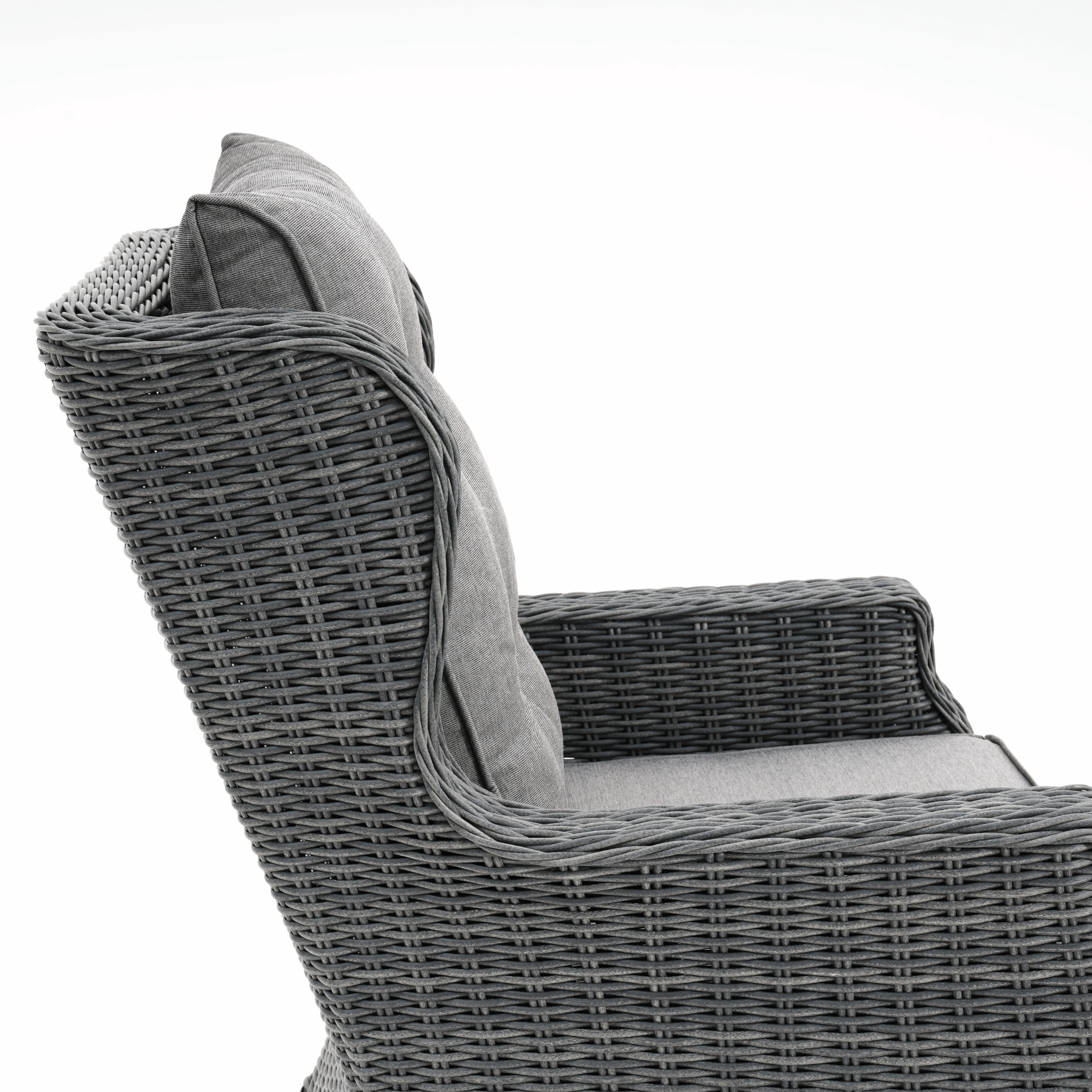 Anglesea 4-piece Wicker Outdoor Lounge Set - Castle Grey Wicker