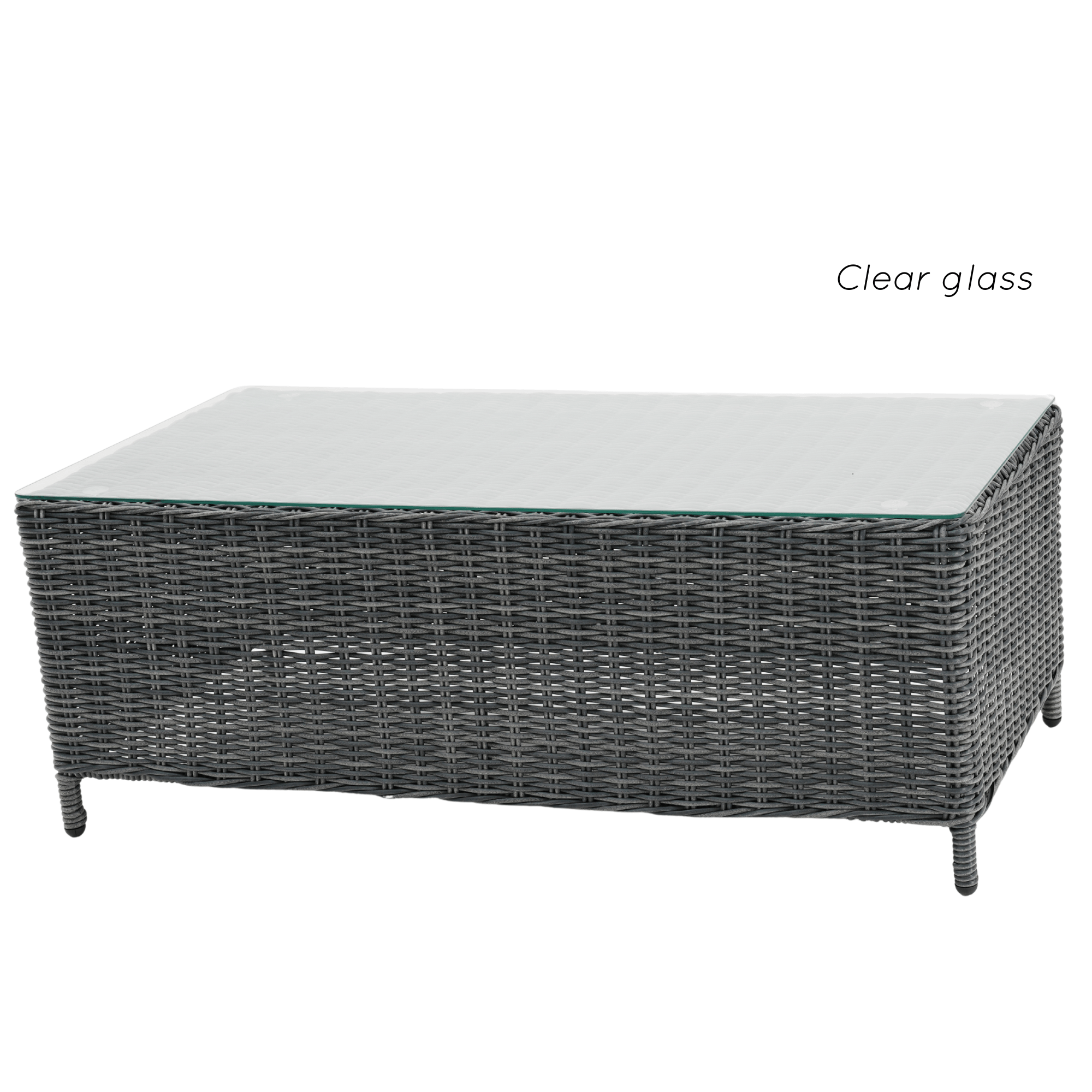 Anglesea 4-piece Wicker Outdoor Lounge Set - Castle Grey Wicker