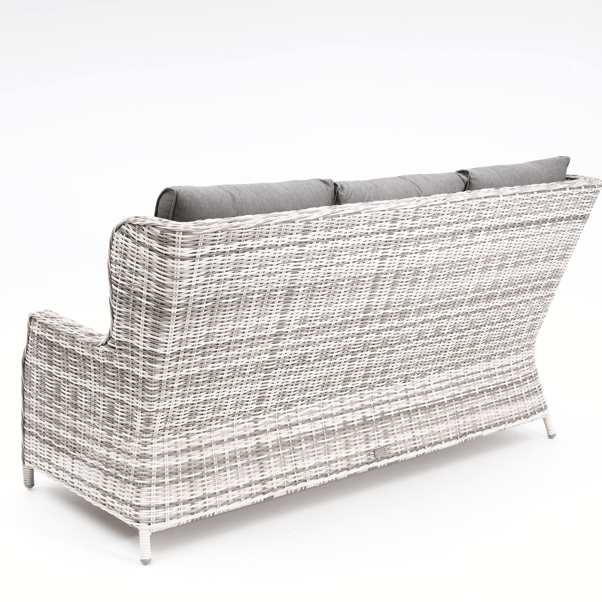 Anglesea 4-piece Wicker Outdoor Lounge Set - Zen White Wicker