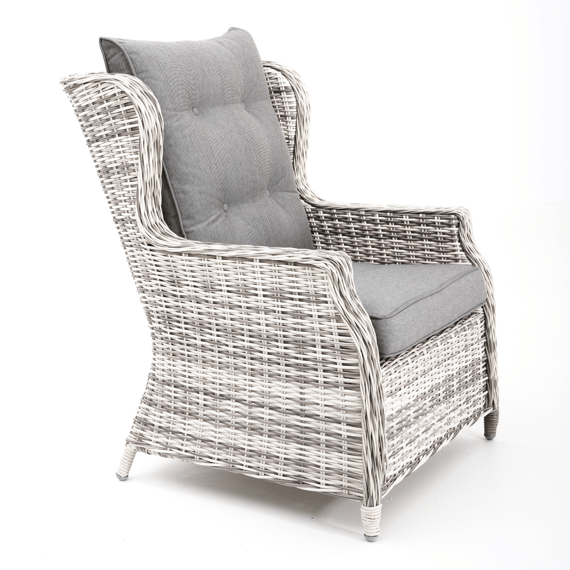 Anglesea 4-piece Wicker Outdoor Lounge Set - Zen White Wicker